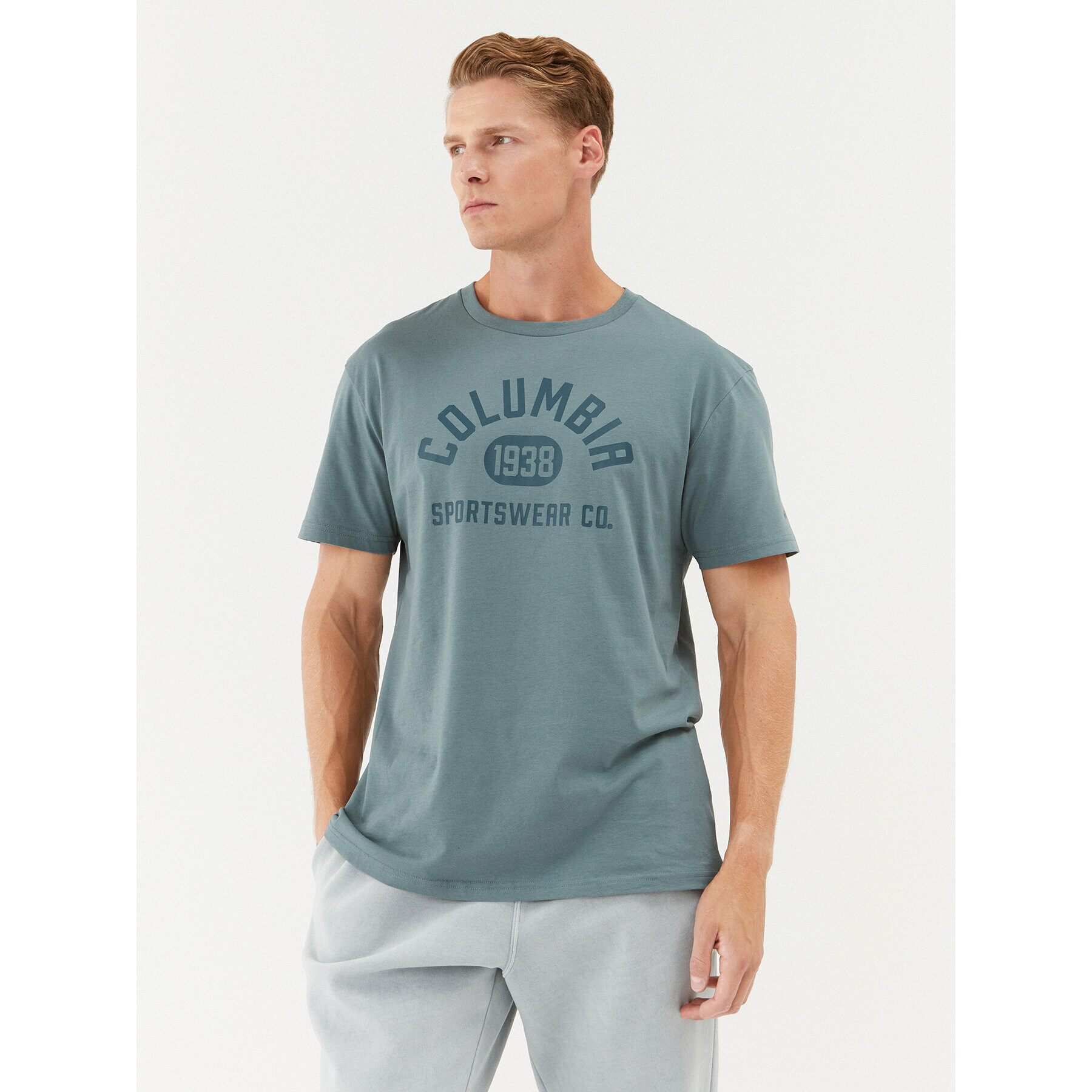 Columbia T-Shirt CSC Basic Logo™ Short Sleeve Zelená Regular Fit - Pepit.cz