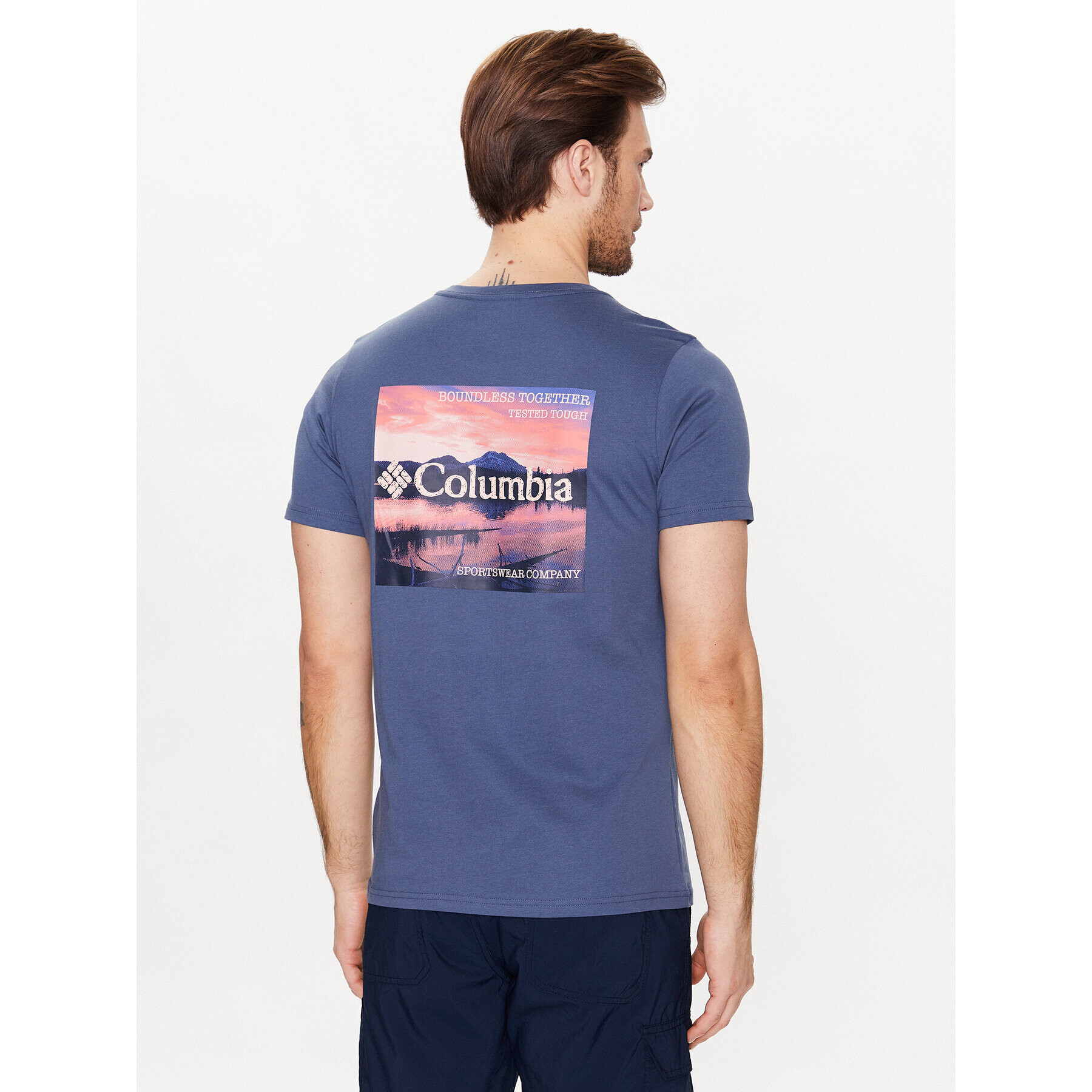 Columbia T-Shirt Rapid Ridge Back Graphic 1934824 Modrá Regular Fit - Pepit.cz