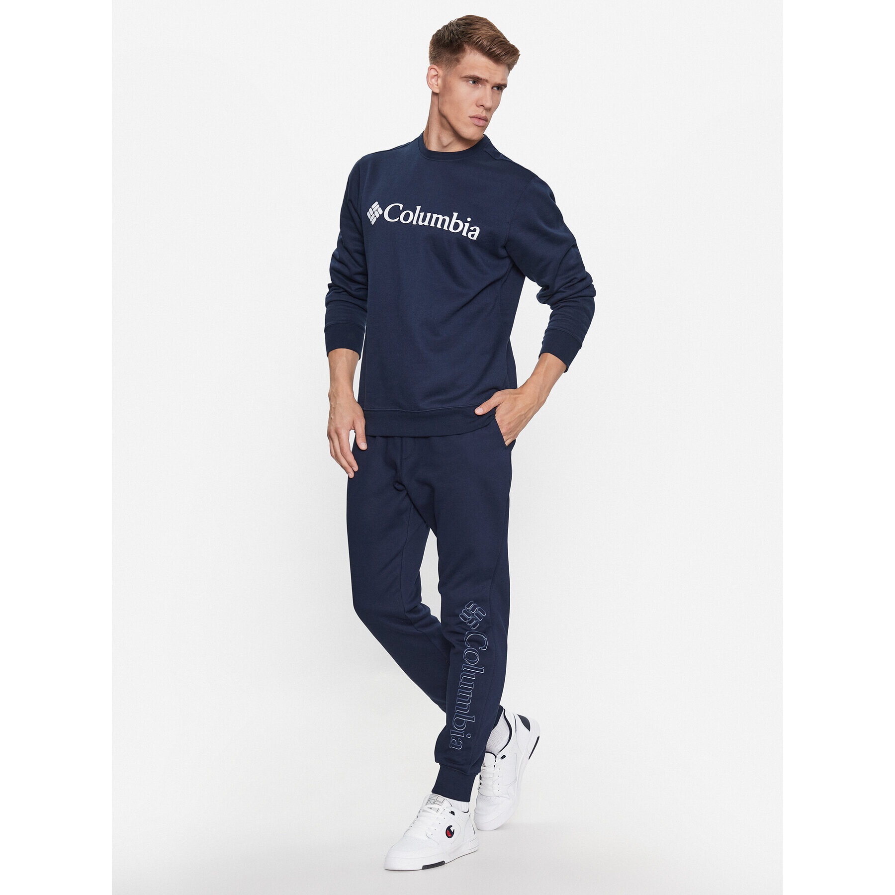 Columbia Teplákové kalhoty M CSC Logo™ Fleece Jogger II Modrá Regular Fit - Pepit.cz