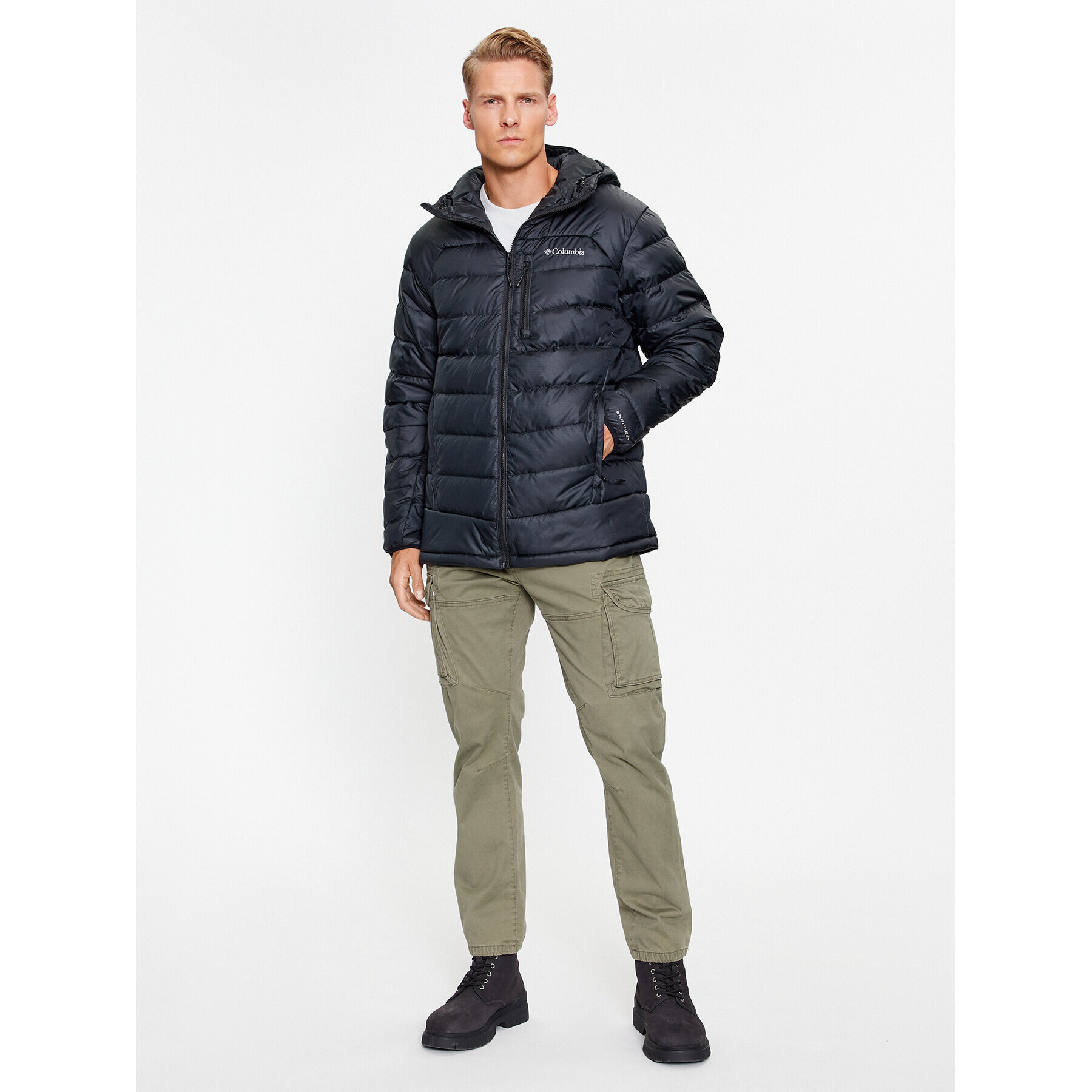 Columbia Vatovaná bunda Autumn Park™ Down Hooded Jacket Černá Regular Fit - Pepit.cz