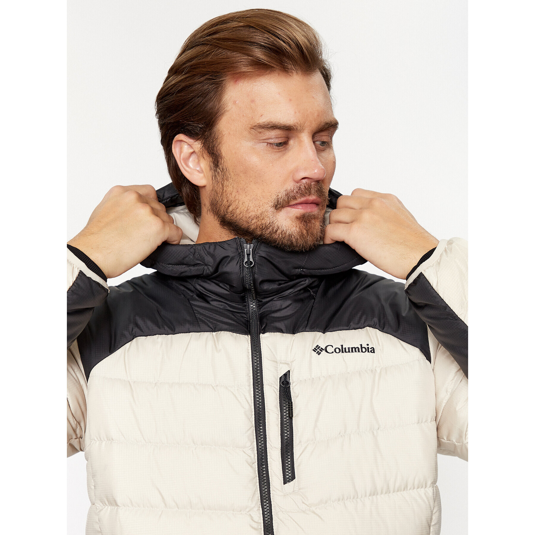 Columbia Vatovaná bunda Autumn Park™ Down Hooded Jacket Hnědá Regular Fit - Pepit.cz