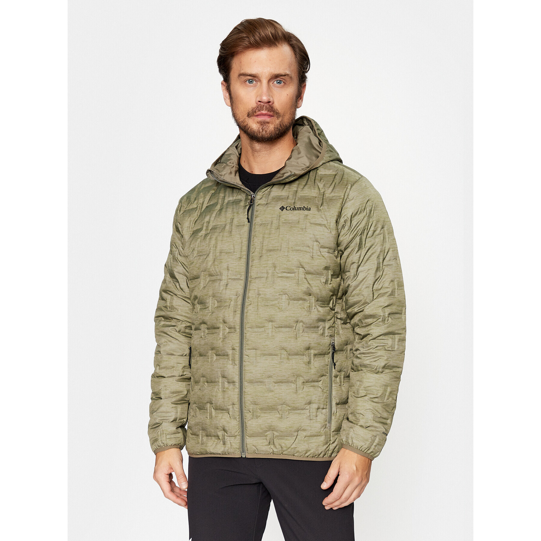 Columbia Vatovaná bunda Delta Ridge™ Down Hooded Jacket Zelená Regular Fit - Pepit.cz