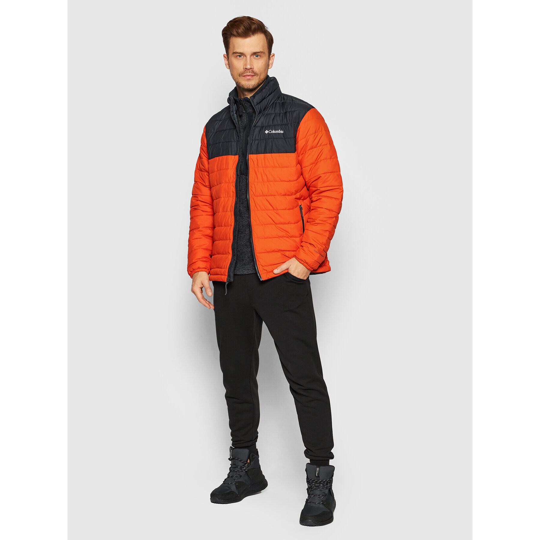 Columbia Vatovaná bunda Powder Lite 1698001 Oranžová Regular Fit - Pepit.cz