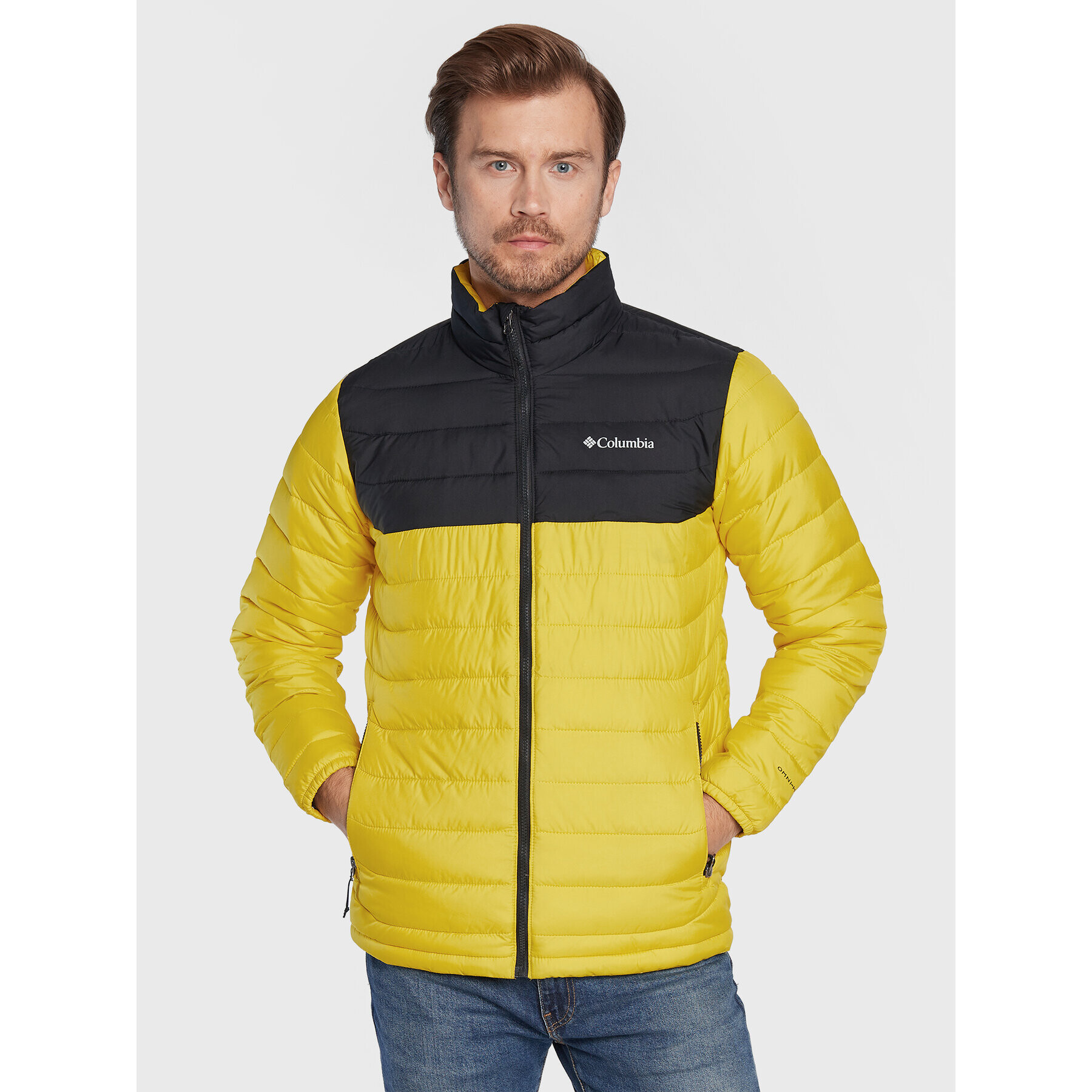 Columbia Vatovaná bunda Powder Lite 1698001 Žlutá Regular Fit - Pepit.cz