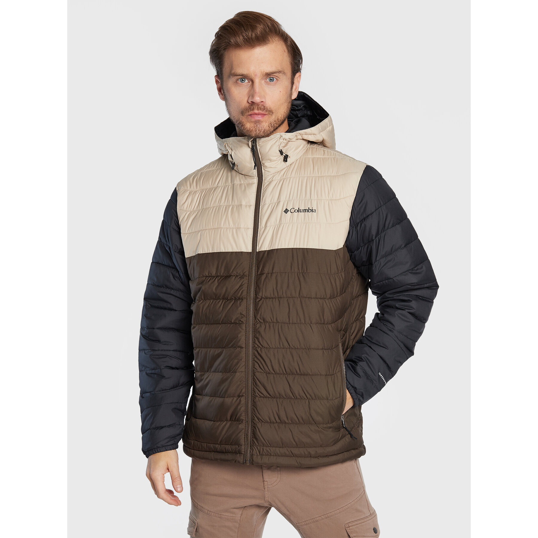 Columbia Vatovaná bunda Powder Lite™ 1693931 Hnědá Regular Fit - Pepit.cz