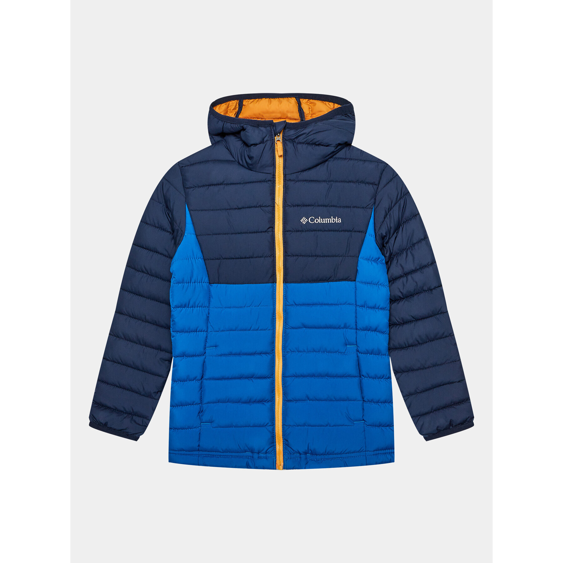 Columbia Vatovaná bunda Powder Lite™ Boys Hooded Jacket Modrá Regular Fit - Pepit.cz