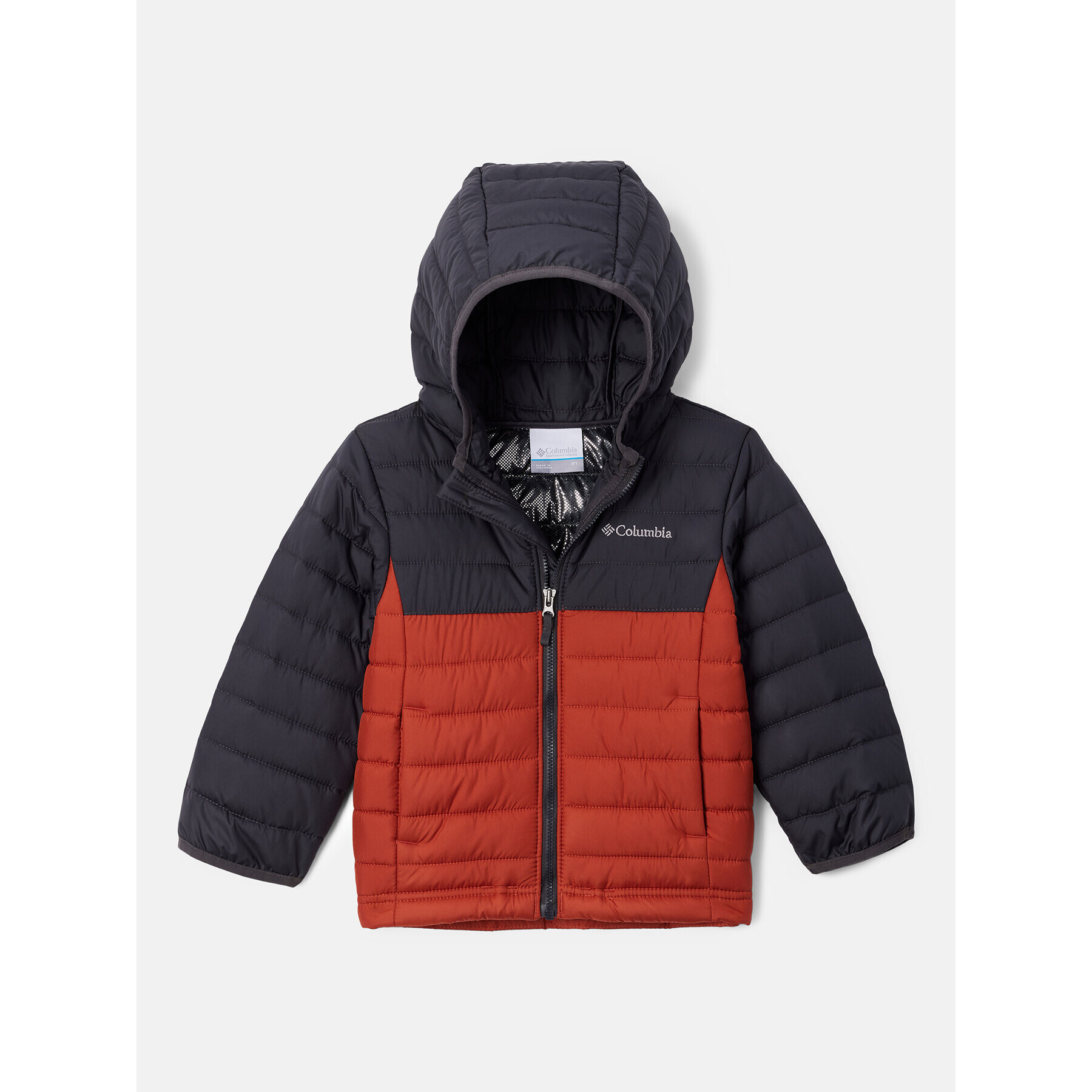 Columbia Vatovaná bunda Powder Lite™ Boys Hooded Jacket Oranžová Regular Fit - Pepit.cz