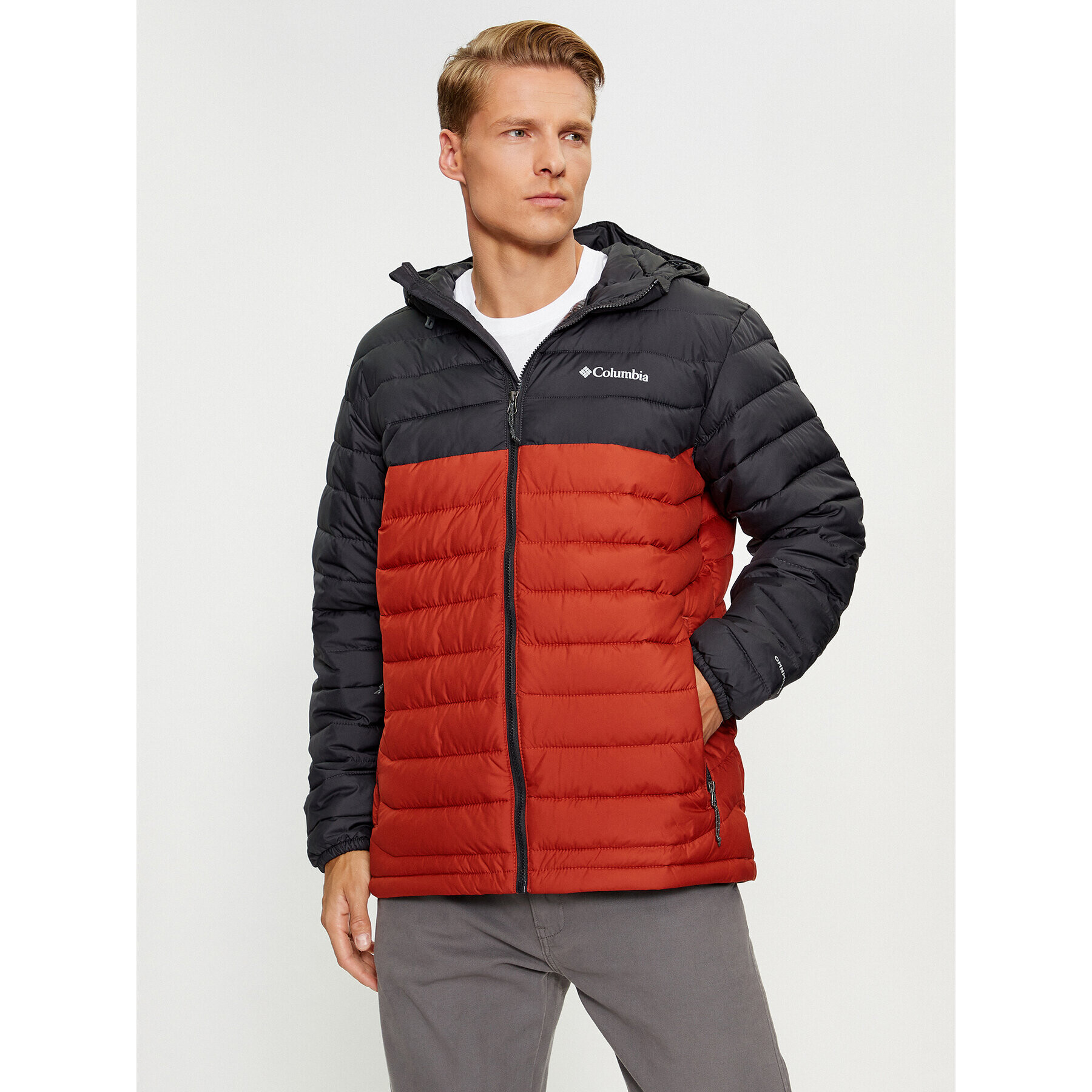 Columbia Vatovaná bunda Powder Lite™ Hooded Jacket Oranžová Regular Fit - Pepit.cz