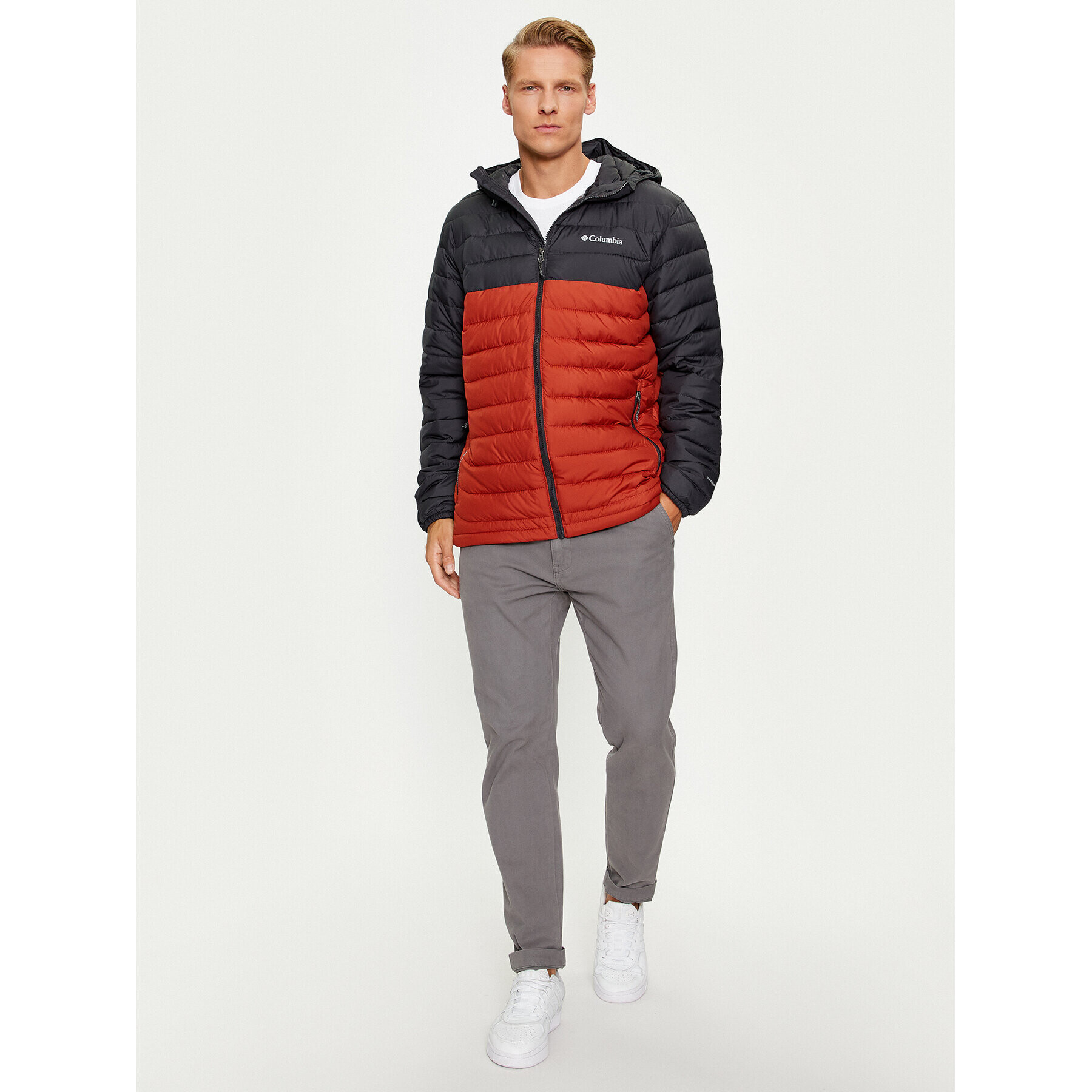 Columbia Vatovaná bunda Powder Lite™ Hooded Jacket Oranžová Regular Fit - Pepit.cz