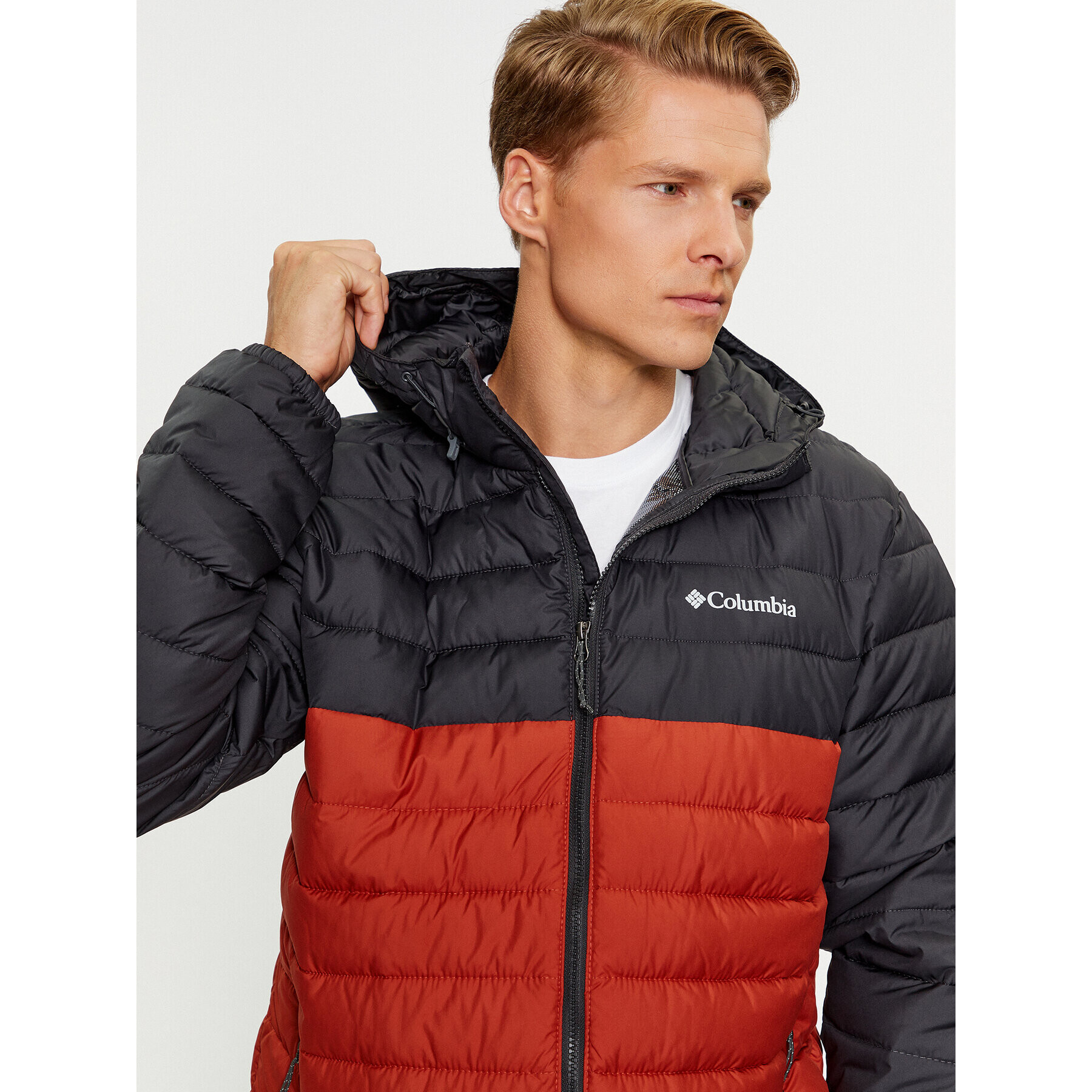 Columbia Vatovaná bunda Powder Lite™ Hooded Jacket Oranžová Regular Fit - Pepit.cz