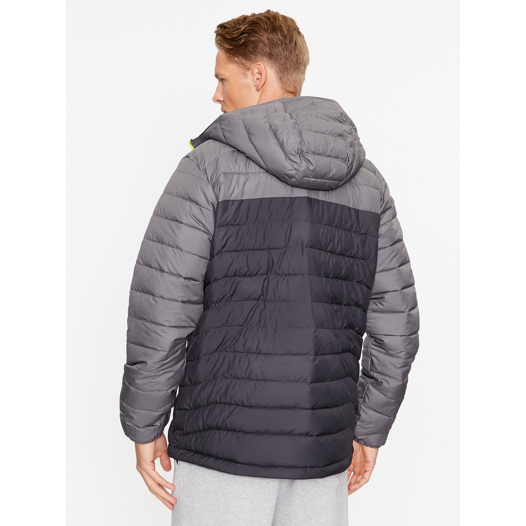 Columbia Vatovaná bunda Powder Lite™ Hooded Jacket Šedá Regular Fit - Pepit.cz