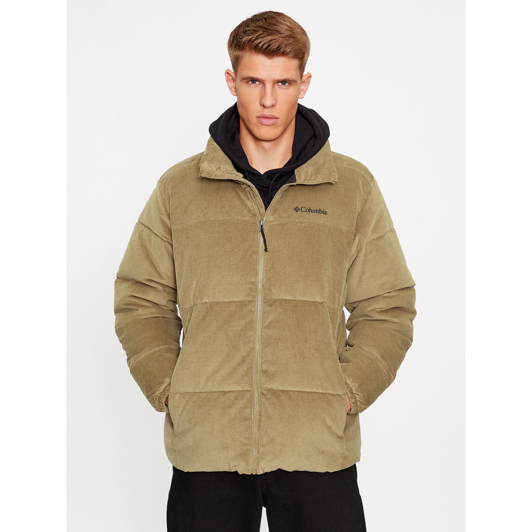 Columbia Vatovaná bunda Puffect™ Corduroy Jacket Hnědá Regular Fit - Pepit.cz