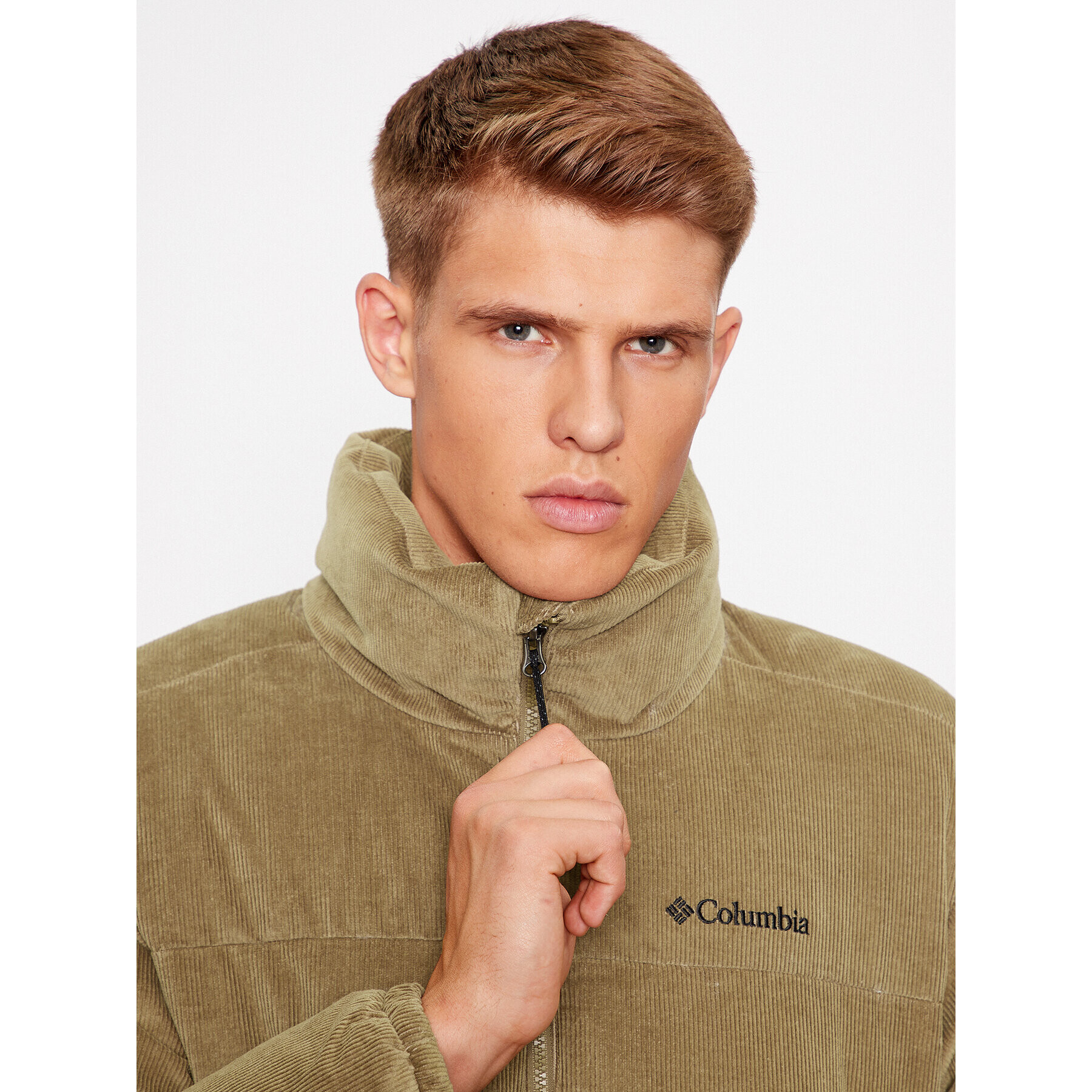 Columbia Vatovaná bunda Puffect™ Corduroy Jacket Hnědá Regular Fit - Pepit.cz