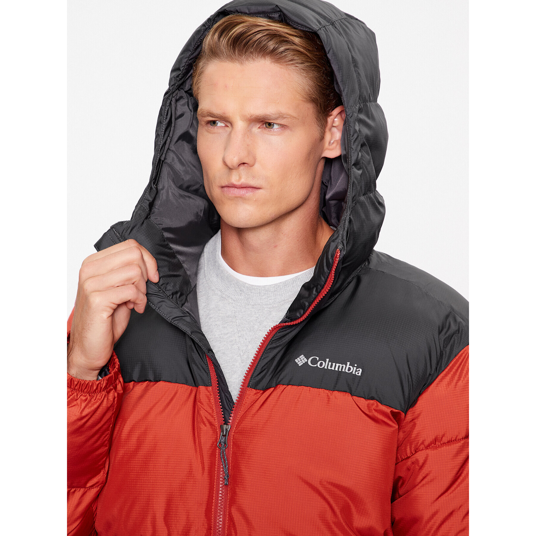 Columbia Vatovaná bunda Puffect™ Hooded Jacket Oranžová Regular Fit - Pepit.cz