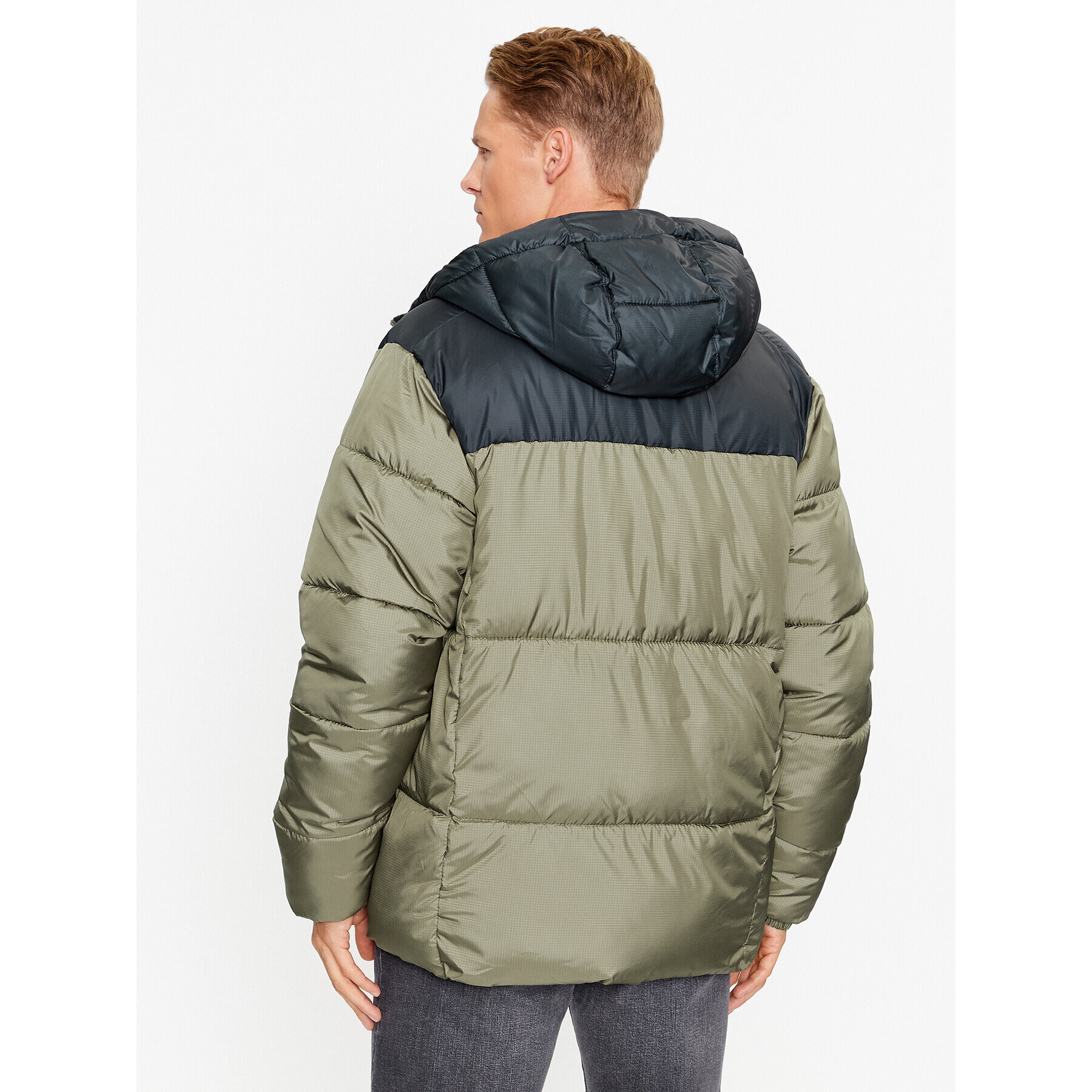 Columbia Vatovaná bunda Puffect™ Hooded Jacket Zelená Regular Fit - Pepit.cz