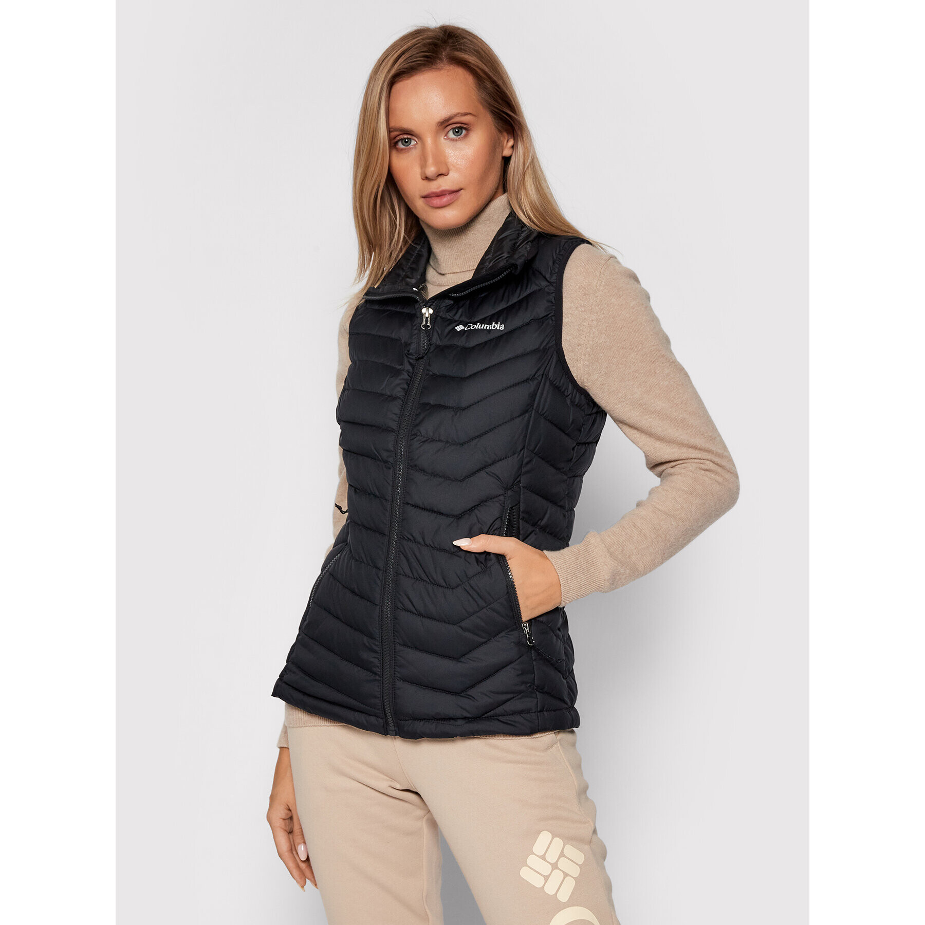 Columbia Vesta Powder Lite Vest Černá Regular Fit - Pepit.cz