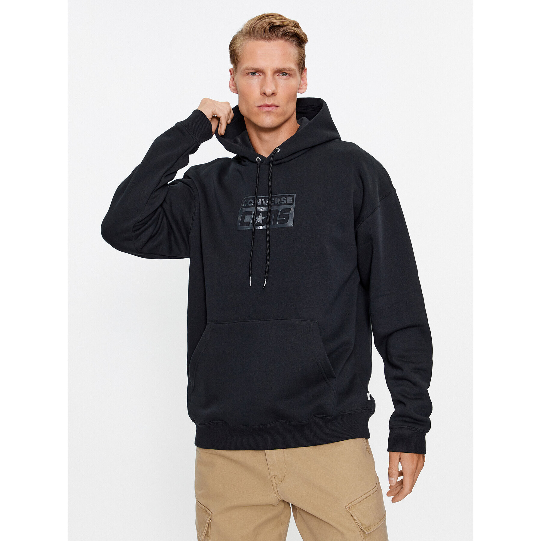 Converse Mikina Cons Hoodie Bb 10024013-A02 Černá Regular Fit - Pepit.cz