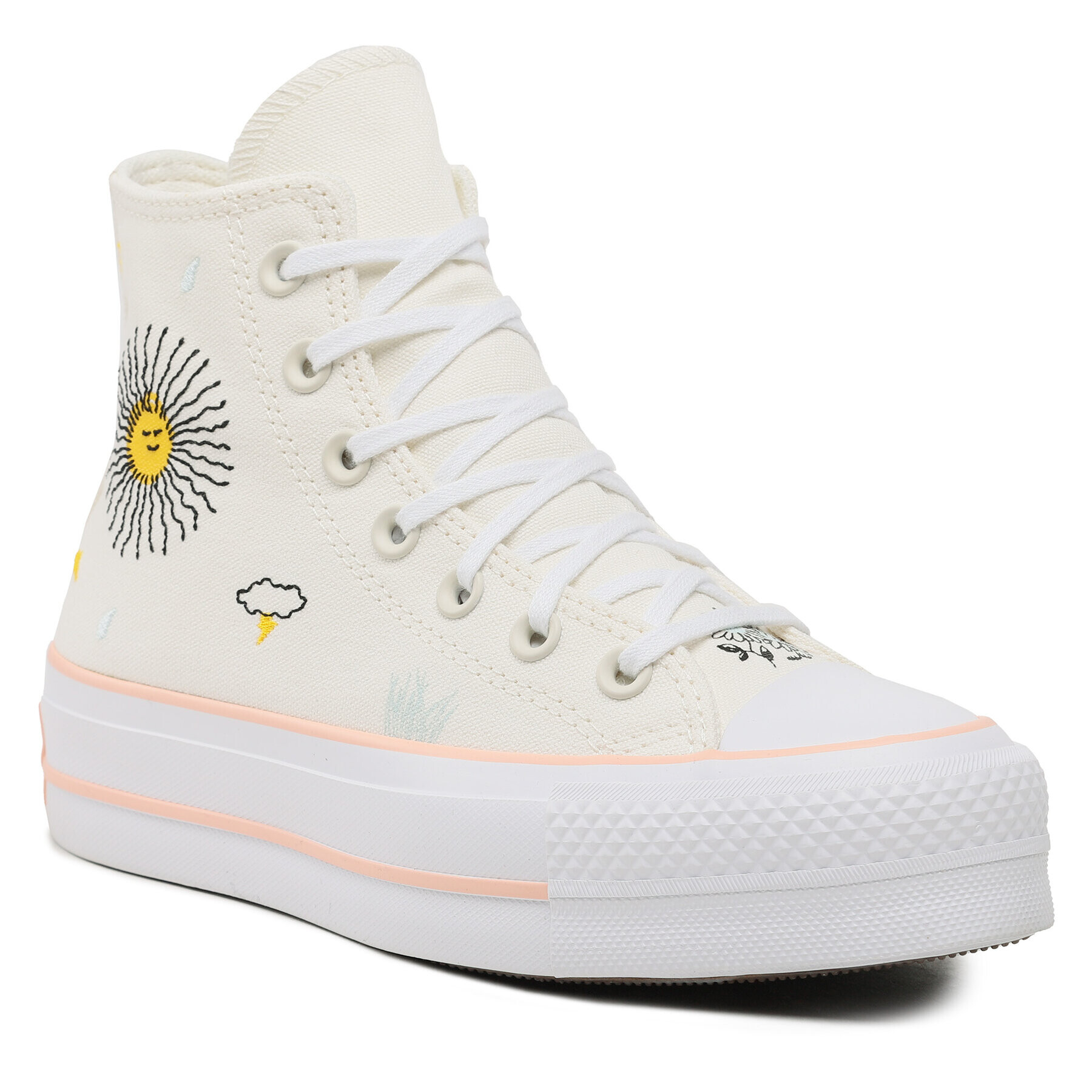 Converse Plátěnky Chuck Taylor All Star Lift A03516C Écru - Pepit.cz