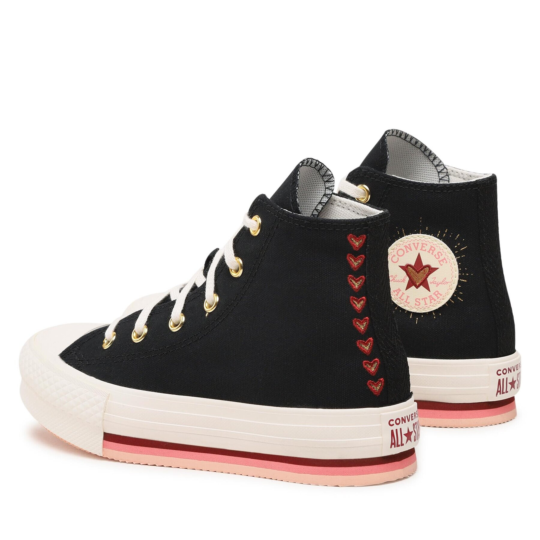 Converse Plátěnky Ctas Eva Lift Hi A04953C Černá - Pepit.cz