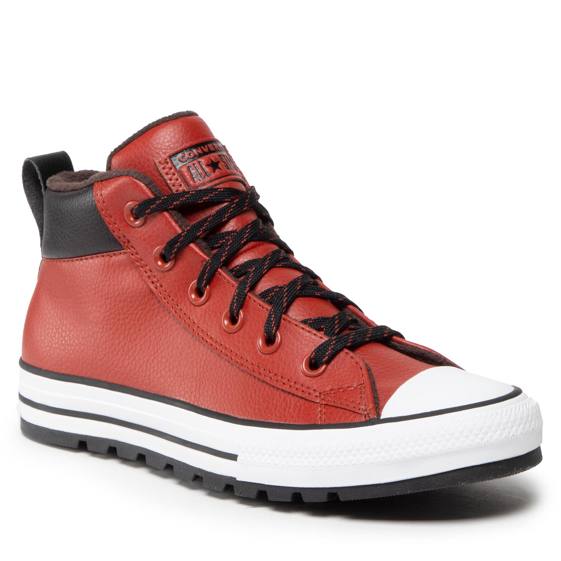 Converse Plátěnky Ctas Street Lugged Mid A00718C Červená - Pepit.cz