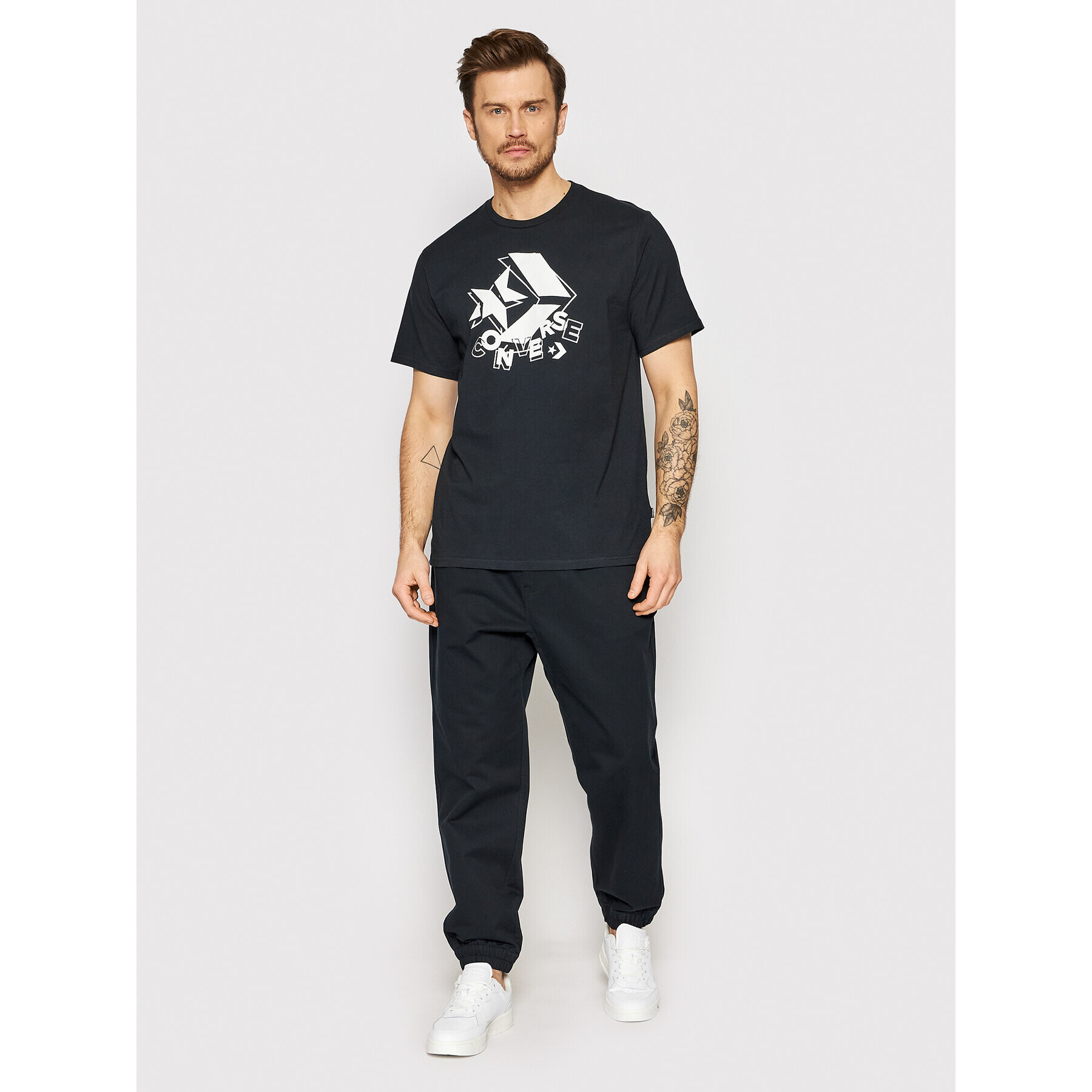 Converse T-Shirt 10022944-A01 Černá Standard Fit - Pepit.cz