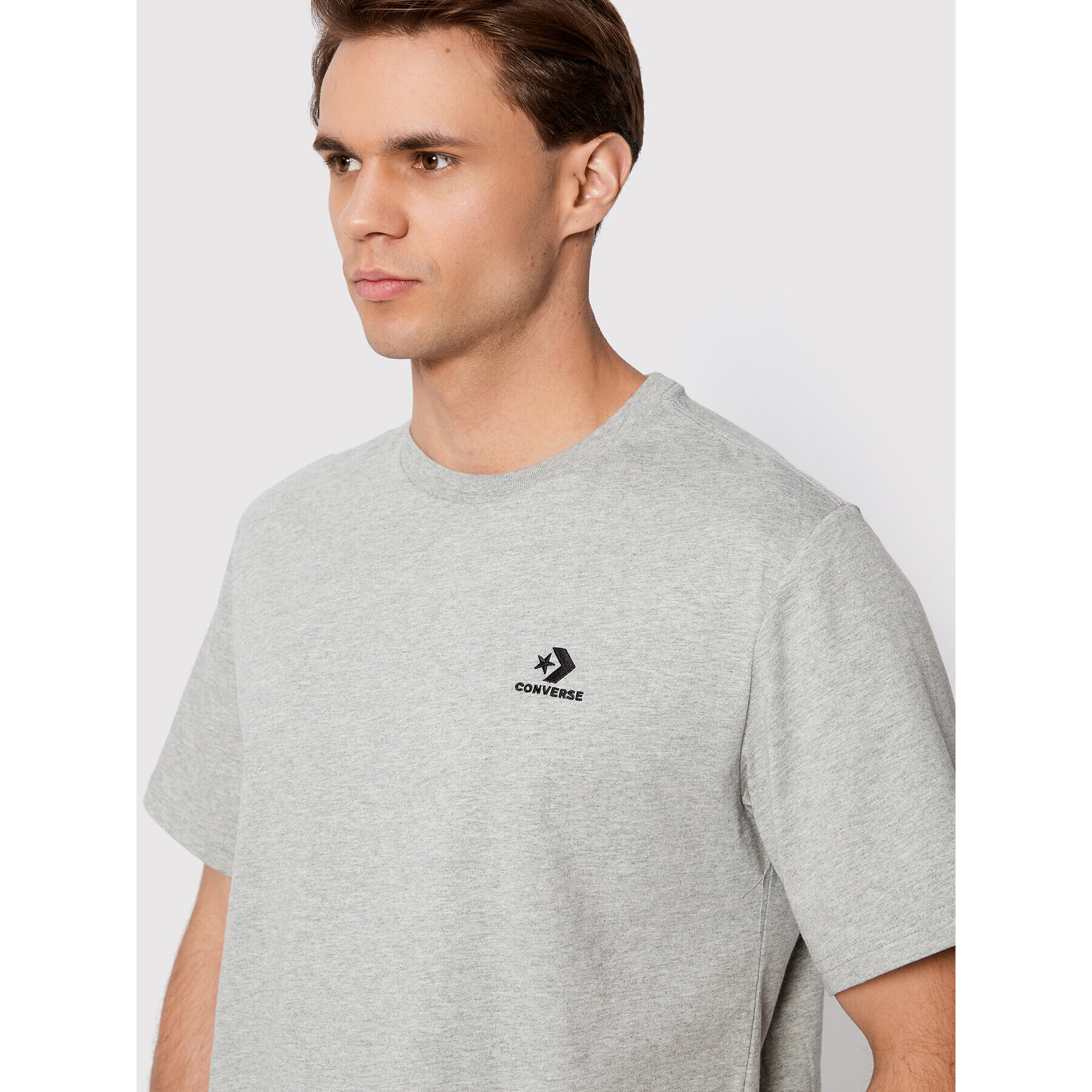 Converse T-Shirt 10023876-A05 Šedá Standard Fit - Pepit.cz