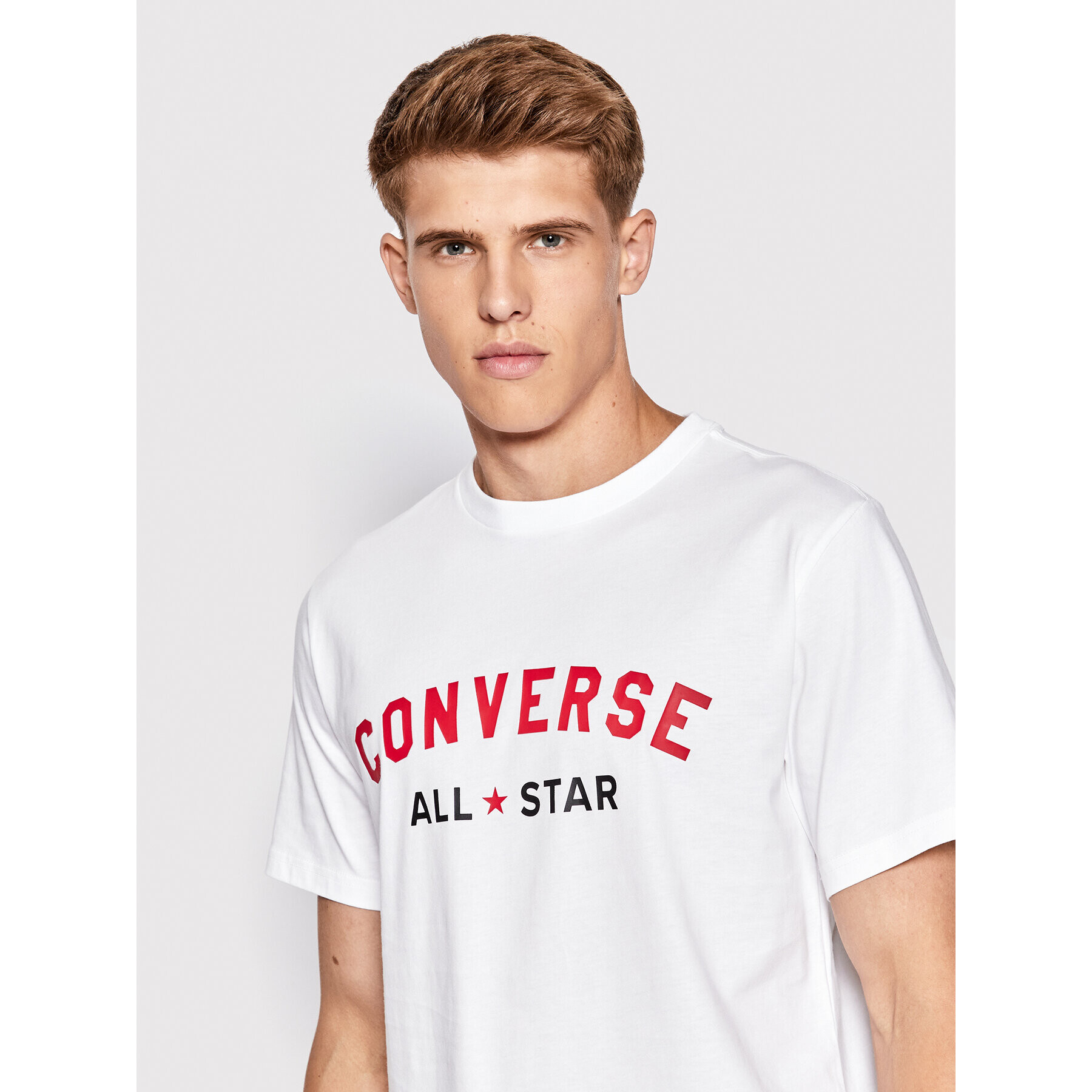 Converse T-Shirt All Varsity Graphic 10023260-A01 Bílá Standard Fit - Pepit.cz