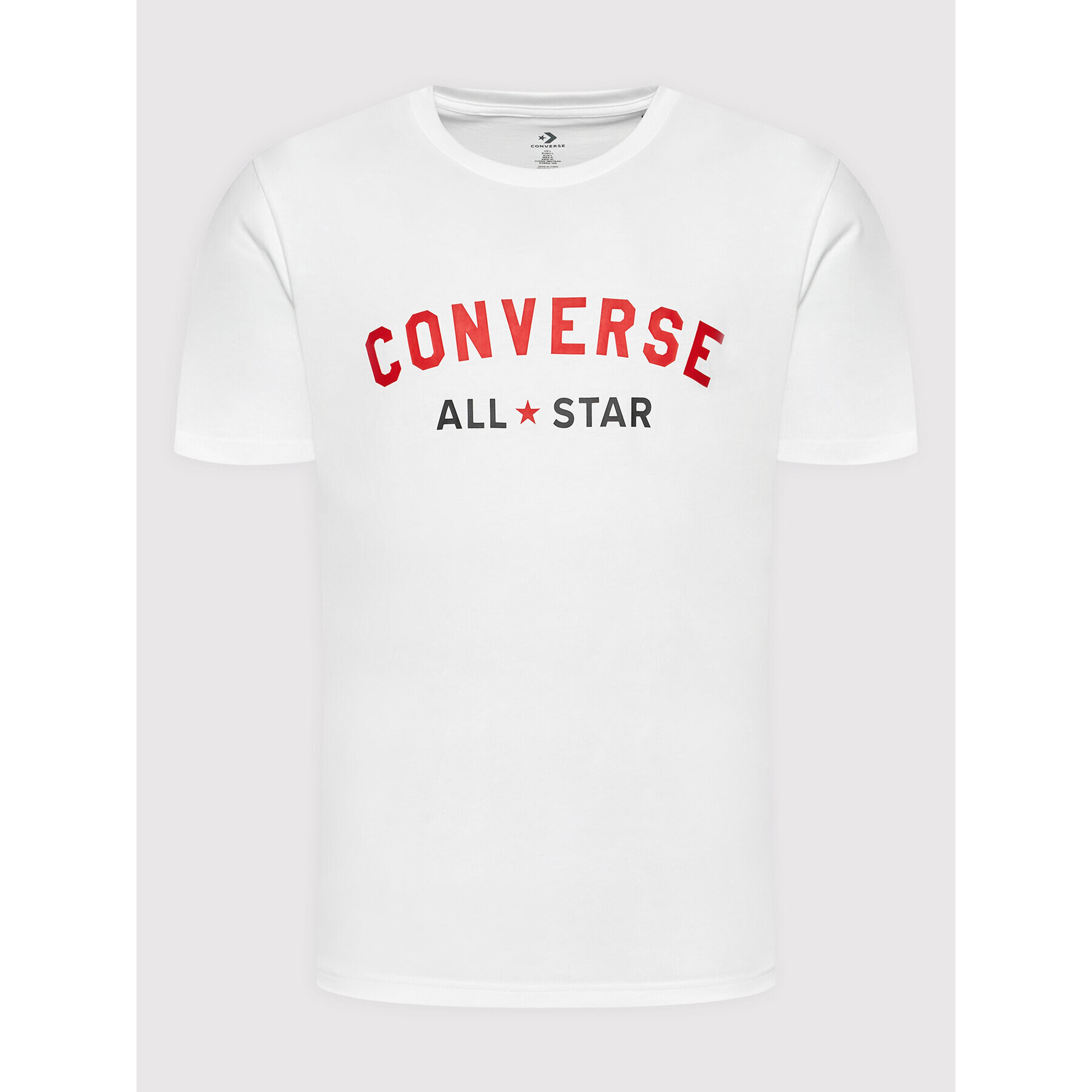 Converse T-Shirt All Varsity Graphic 10023260-A01 Bílá Standard Fit - Pepit.cz