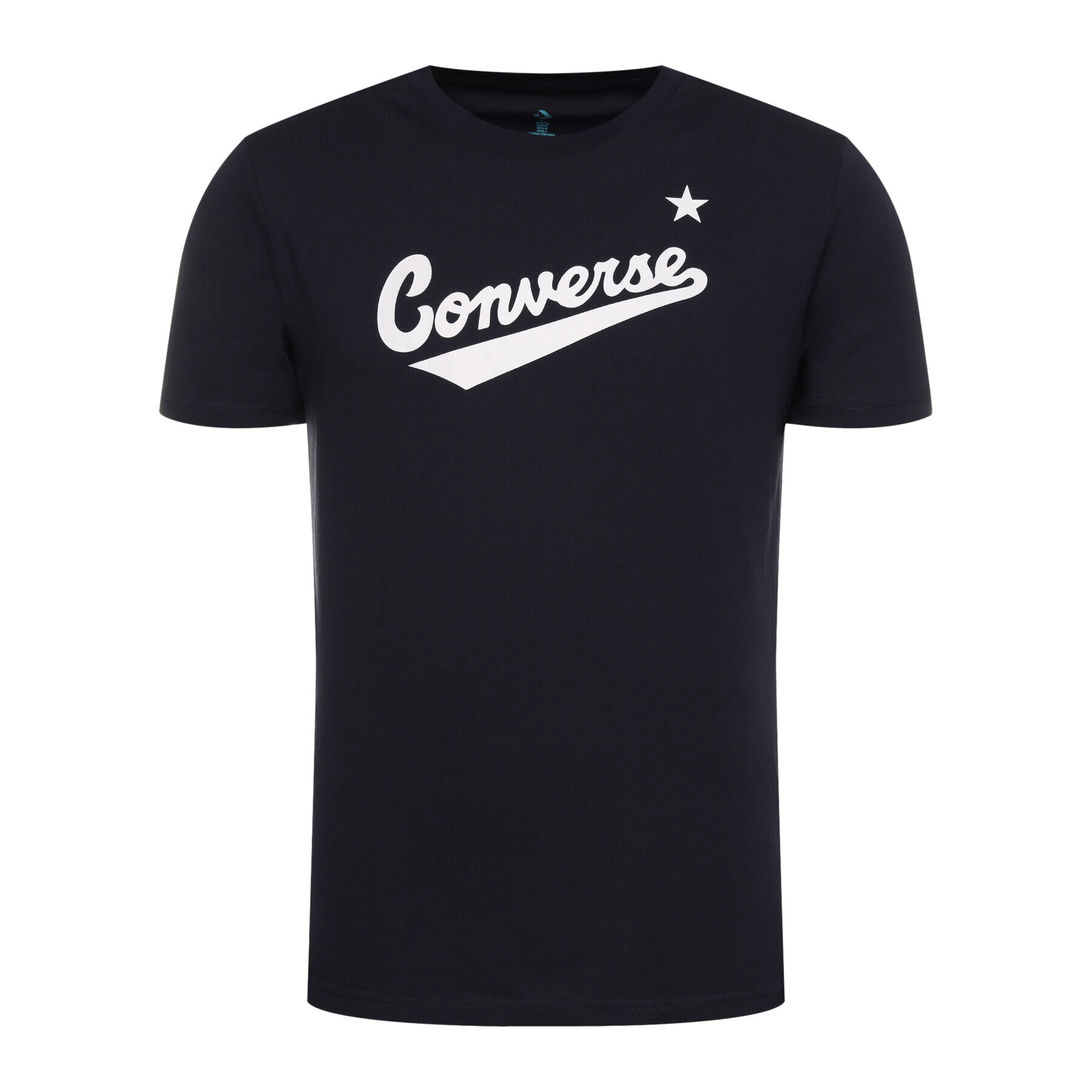 Converse T-Shirt Center Front Logo 10018235-A08 Tmavomodrá Regular Fit - Pepit.cz