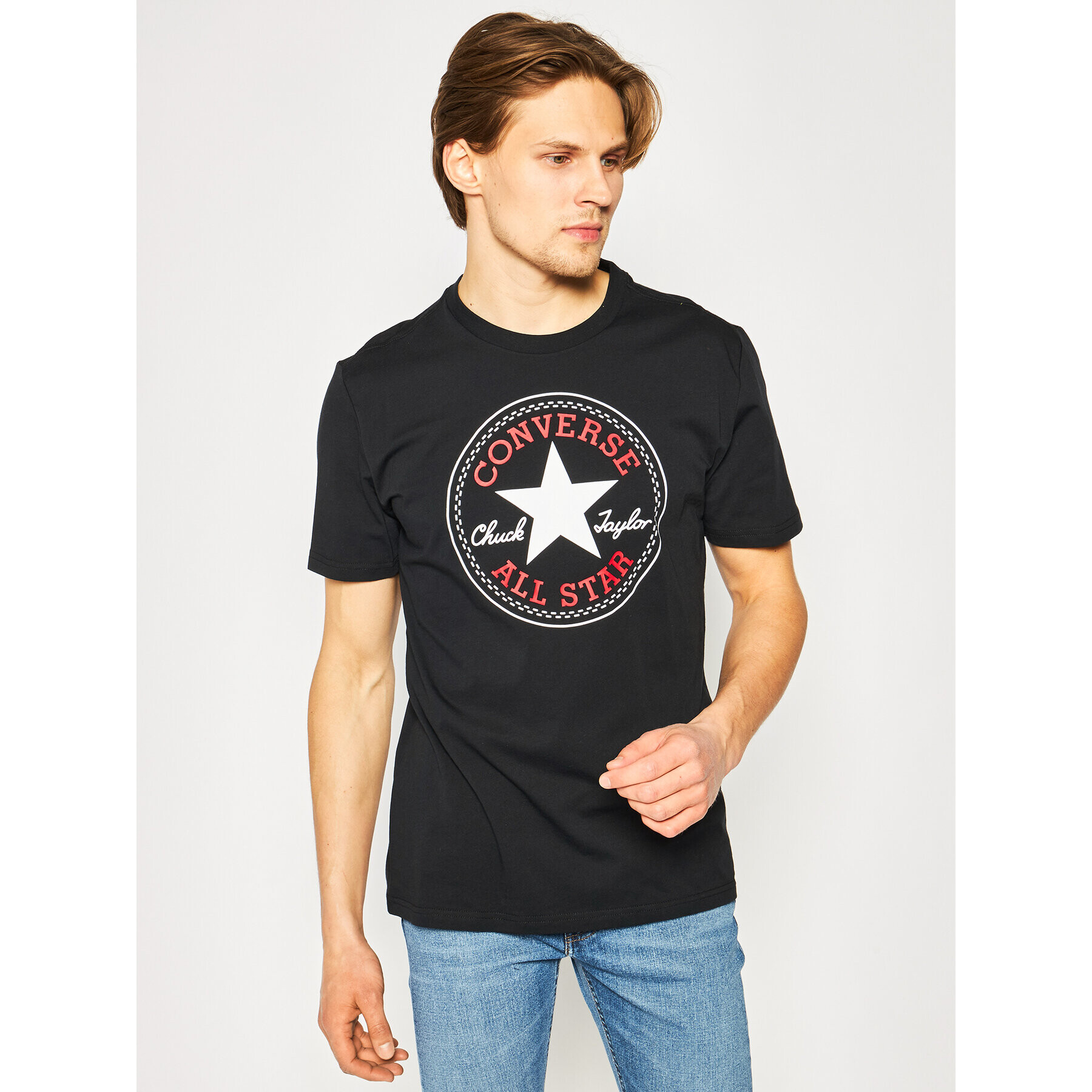 Converse T-Shirt Chuck Pack 10007887-A01 Černá Regular Fit - Pepit.cz