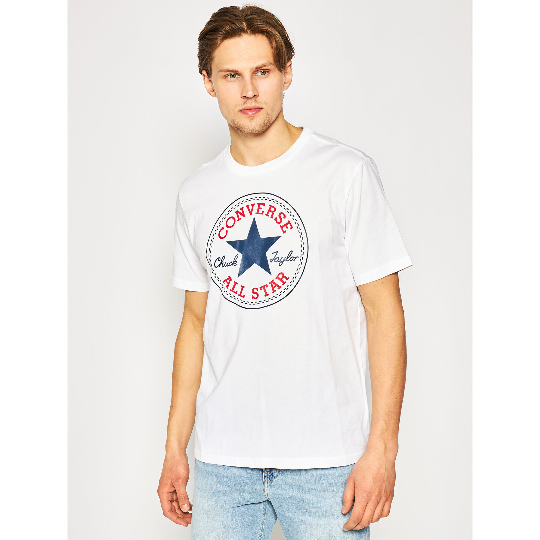 Converse T-Shirt Chuck Pack 10007887-A04 Bílá Regular Fit - Pepit.cz