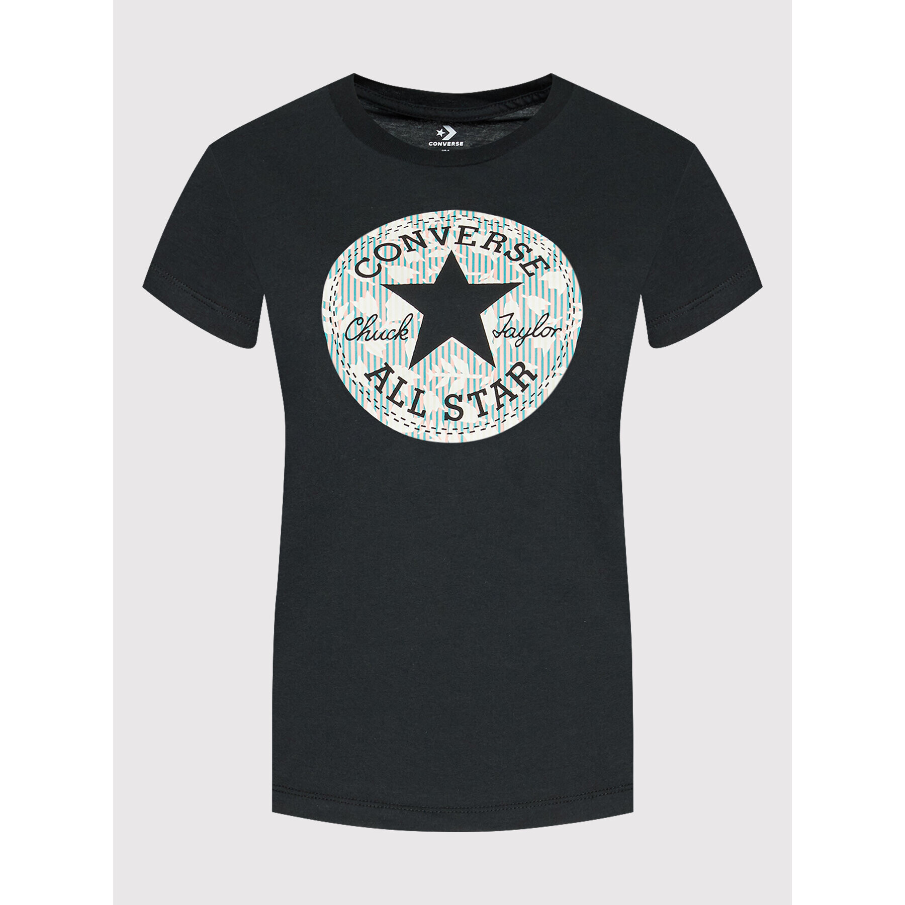 Converse T-Shirt Chuck Patch Infill 10022955-A01 Černá Standard Fit - Pepit.cz