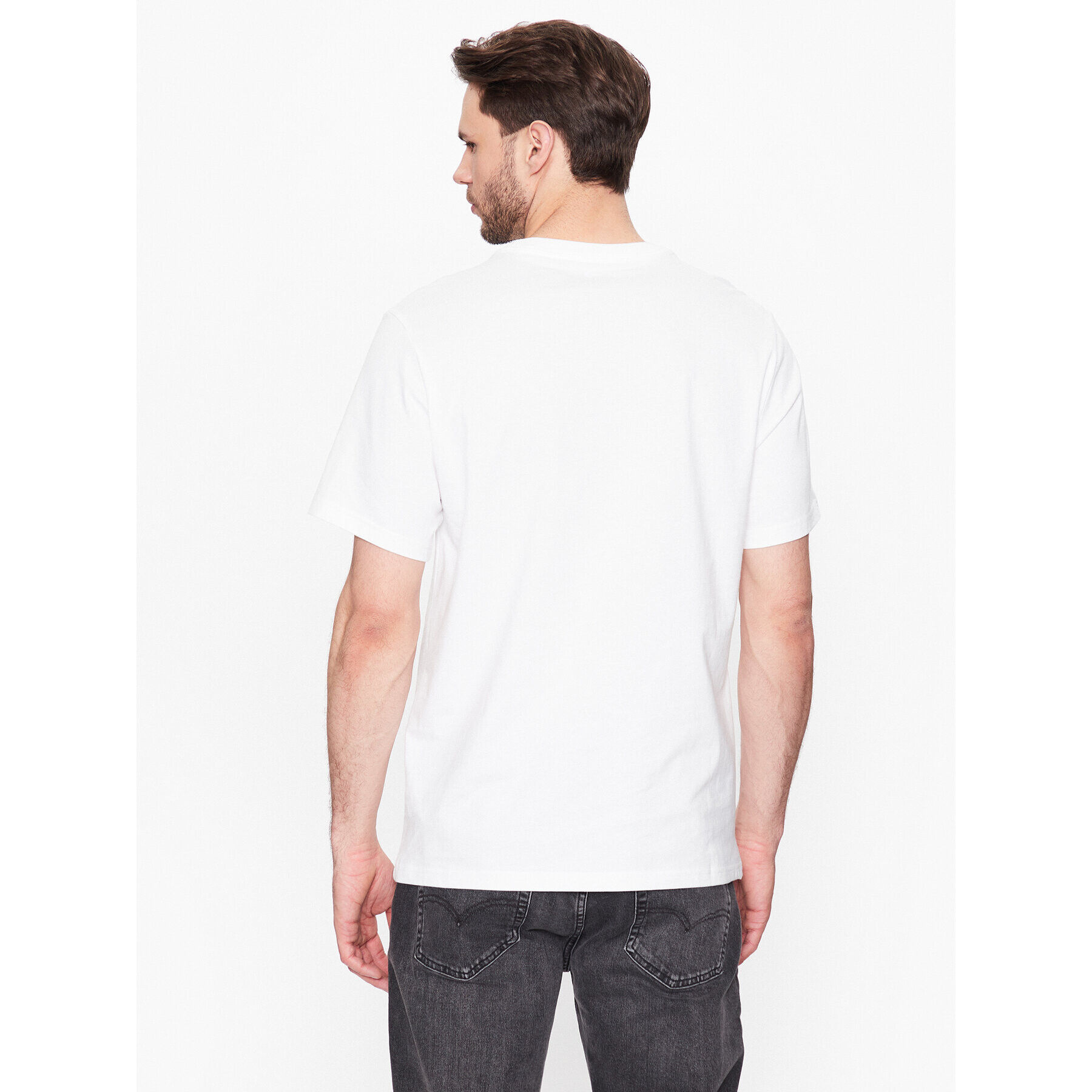 Converse T-Shirt Cloud Fill 10024589-A03 Bílá Regular Fit - Pepit.cz