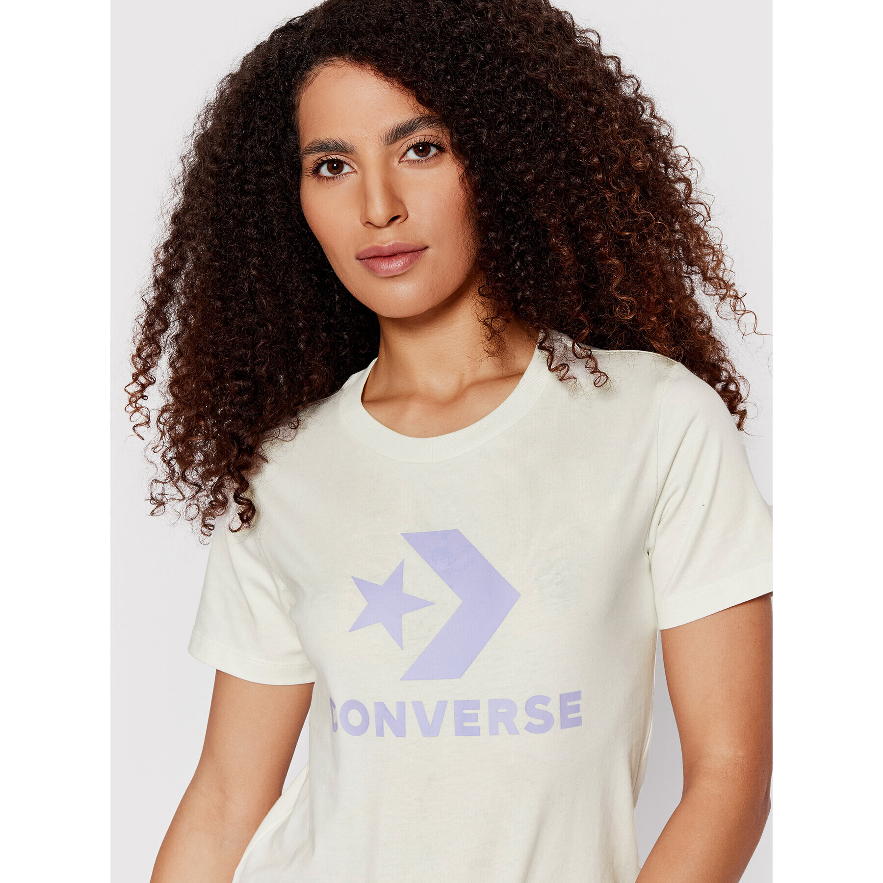 Converse T-Shirt Star Chevron 10018569-A40 Bílá Regular Fit - Pepit.cz