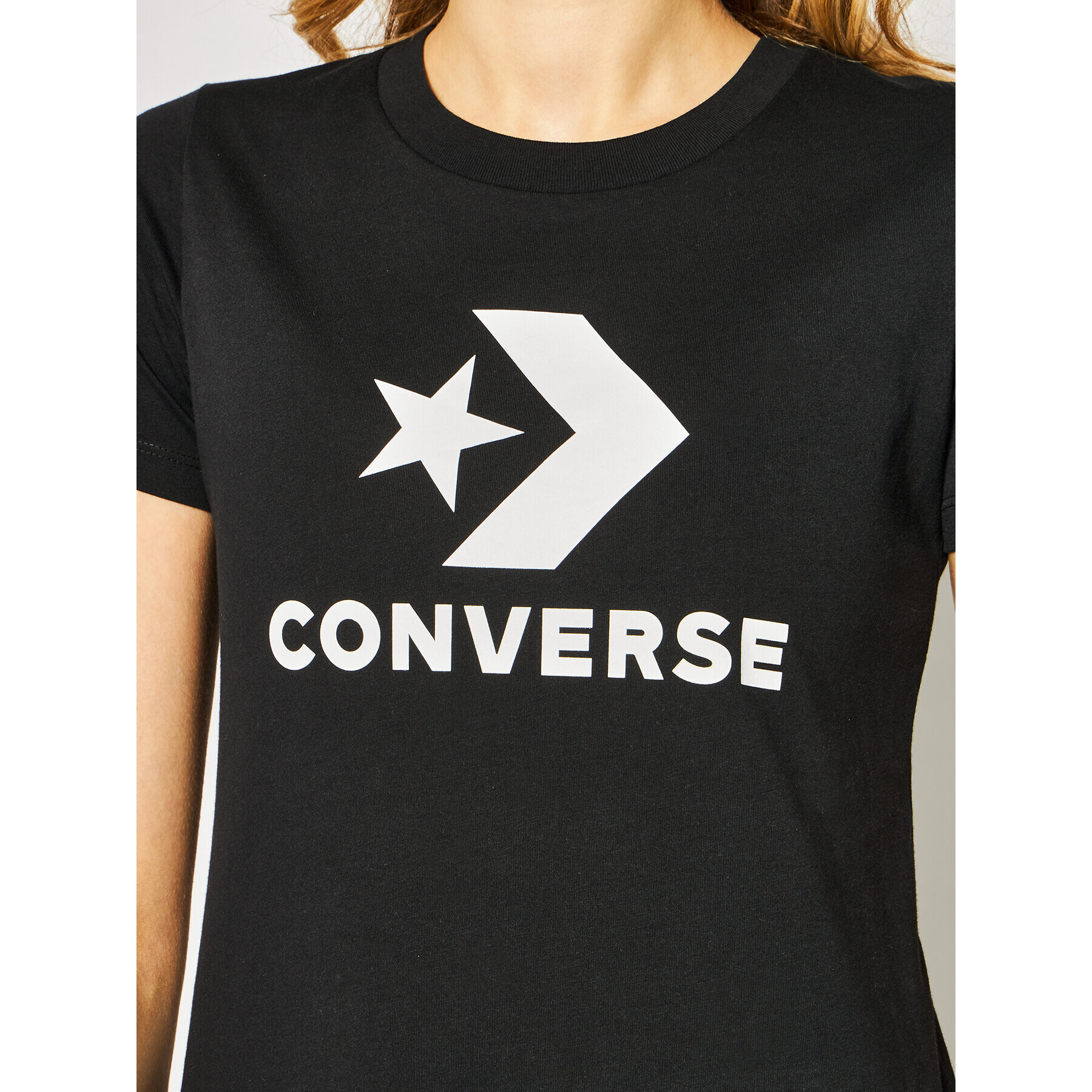 Converse T-Shirt Star Chevron 10018569 Černá Regular Fit - Pepit.cz