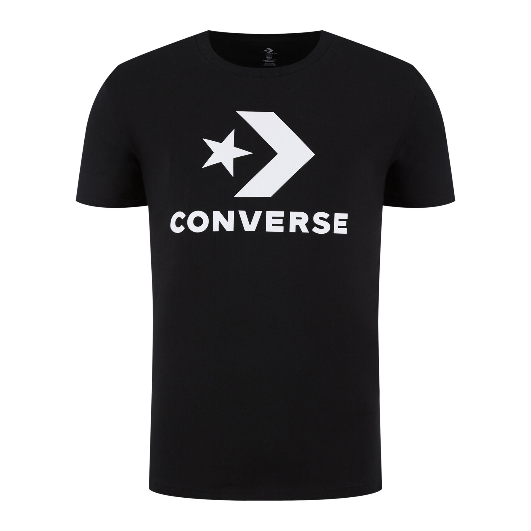 Converse T-Shirt Star Chevron Tee 10018568-A01 Černá Regular Fit - Pepit.cz