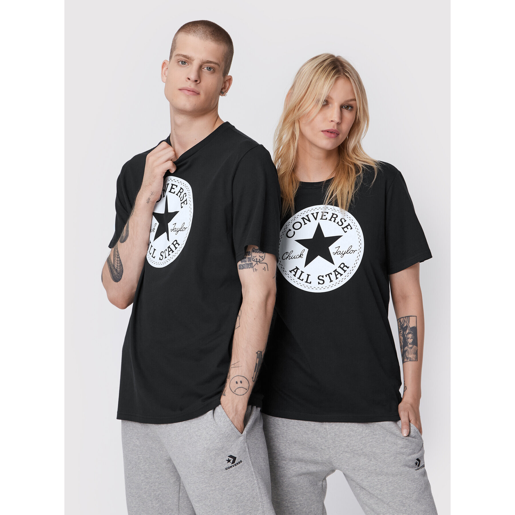 Converse T-Shirt Unisex 10023854-A03 Černá Standard Fit - Pepit.cz