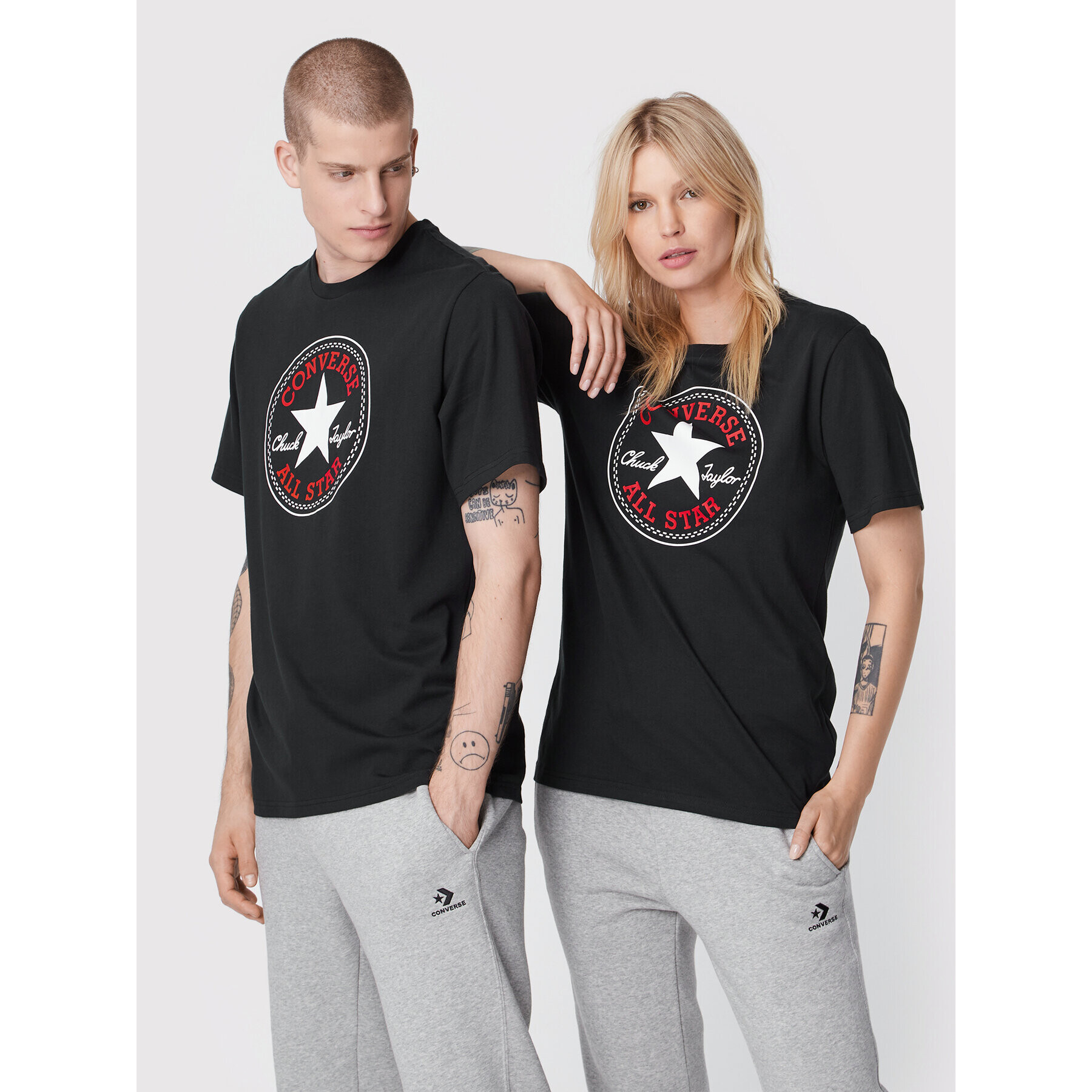 Converse T-Shirt Unisex 10024064-A02 Černá Standard Fit - Pepit.cz