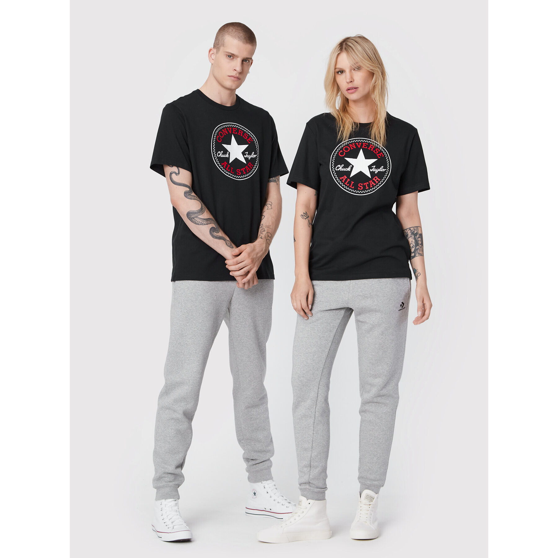 Converse T-Shirt Unisex 10024064-A02 Černá Standard Fit - Pepit.cz