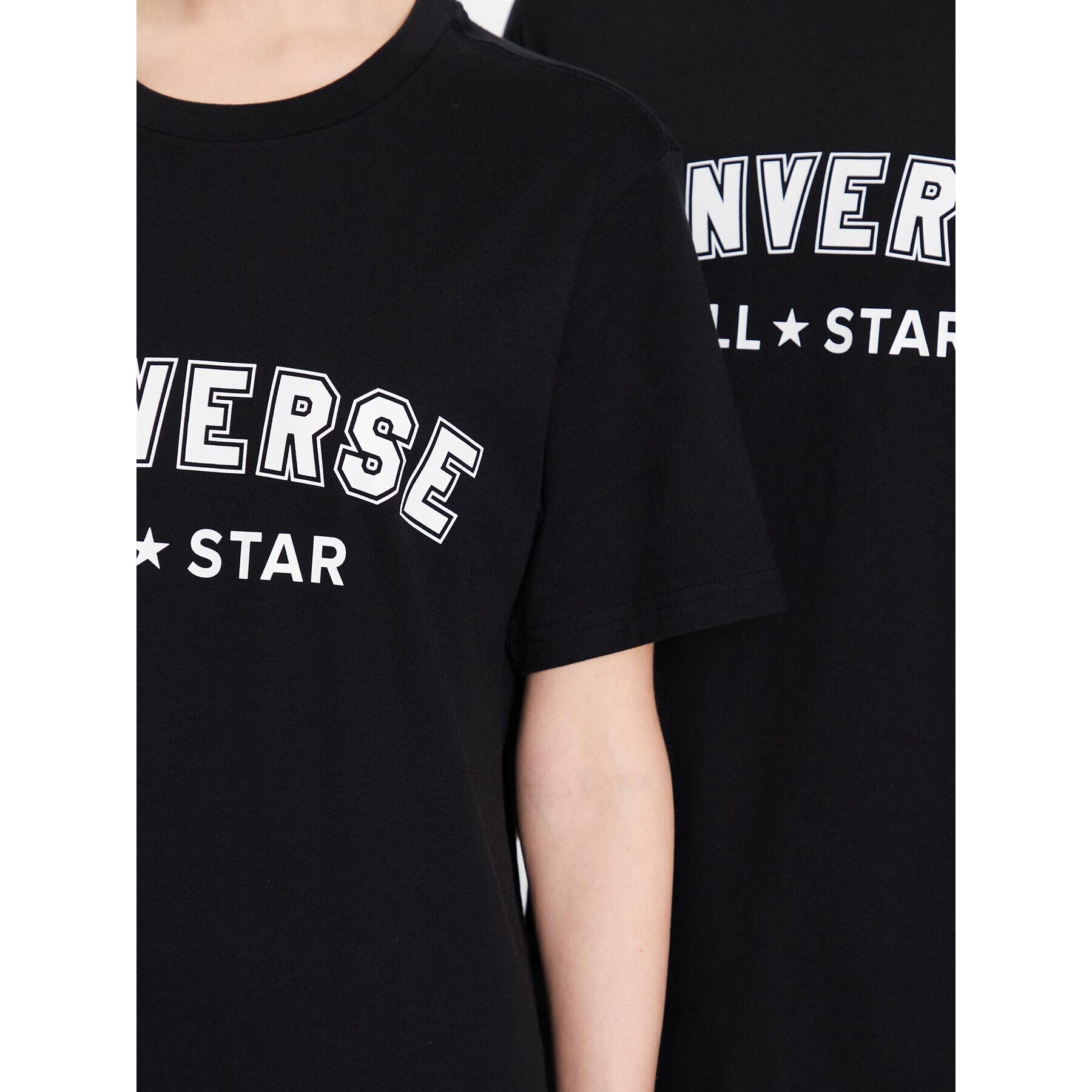 Converse T-Shirt Unisex All Star 10024566-A02 Černá Regular Fit - Pepit.cz