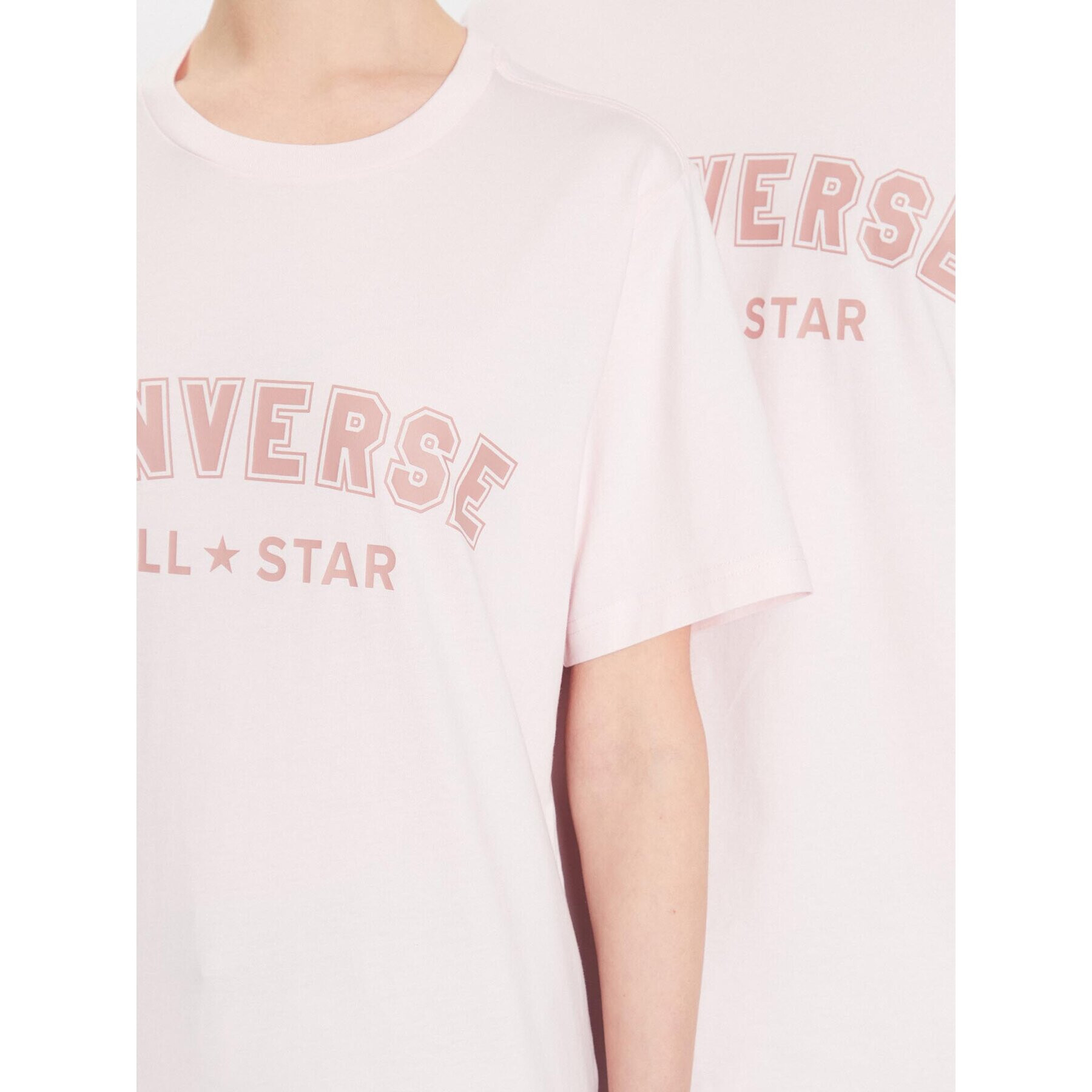 Converse T-Shirt Unisex All Star 10024566-A09 Růžová Regular Fit - Pepit.cz