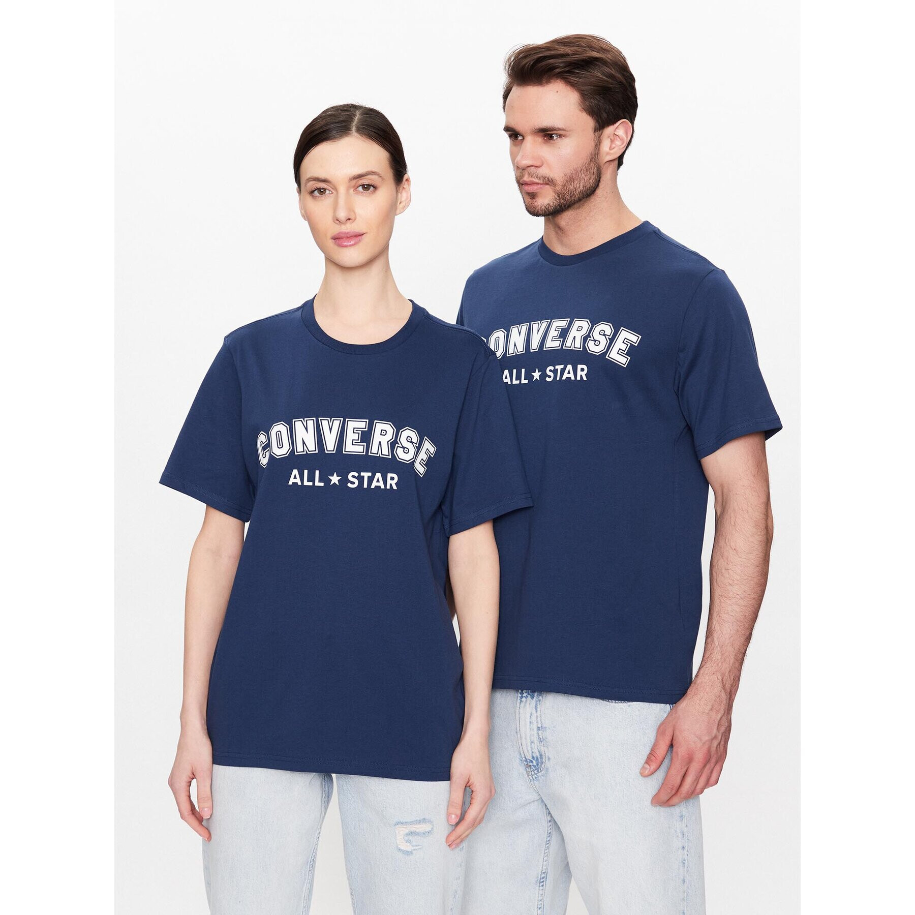 Converse T-Shirt Unisex All Star 10024566-A14 Tmavomodrá Regular Fit - Pepit.cz