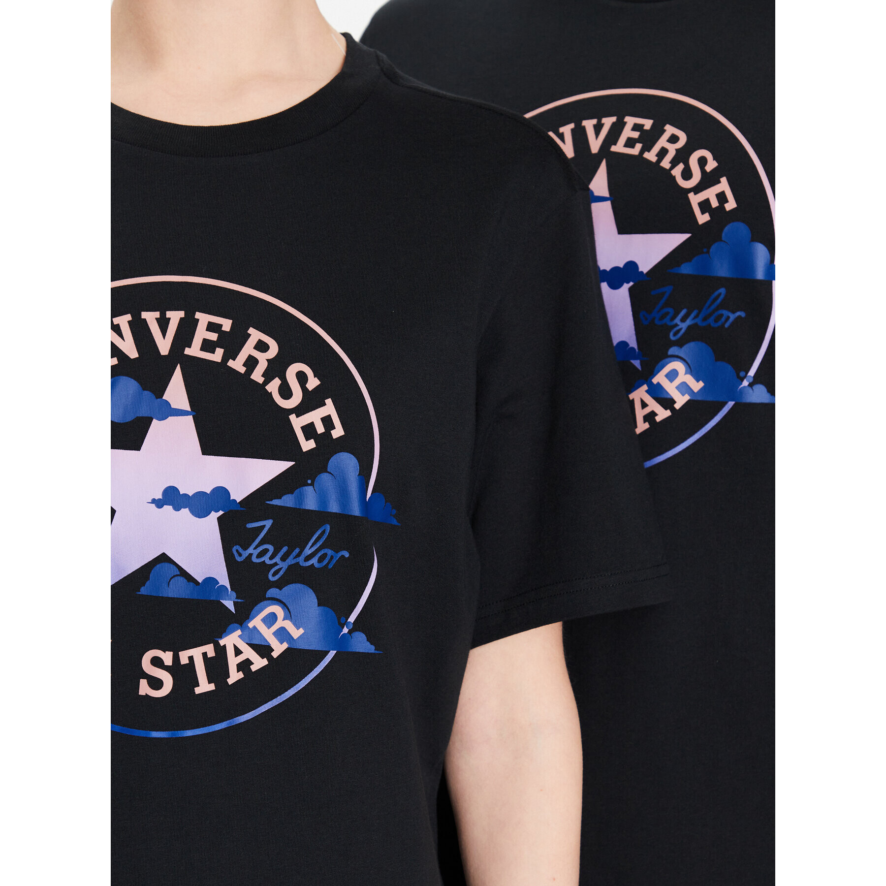 Converse T-Shirt Unisex Clouds Graphic 10024575-A02 Černá Regular Fit - Pepit.cz