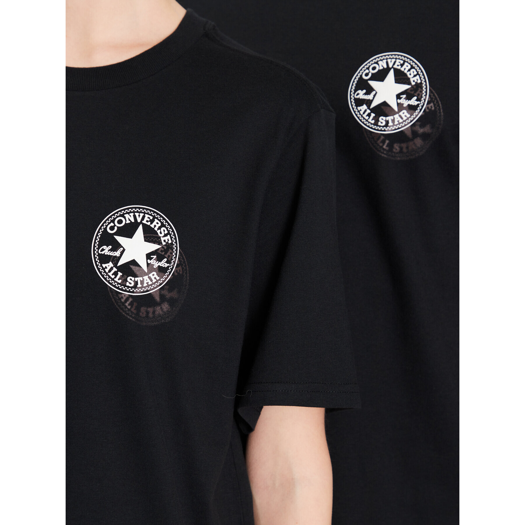 Converse T-Shirt Unisex Go-To All Star Patch 10025072-A01 Černá Regular Fit - Pepit.cz