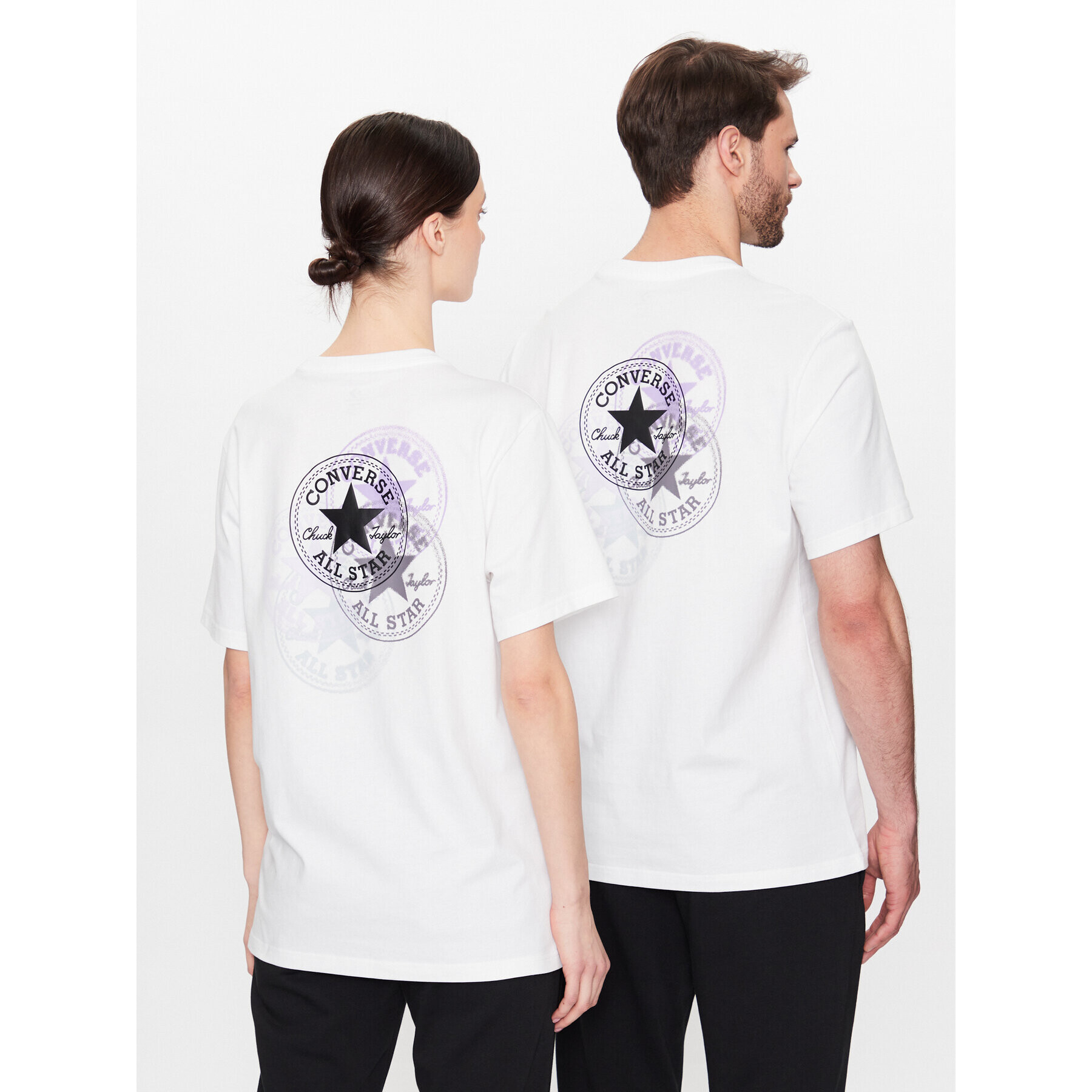 Converse T-Shirt Unisex Go-To All Star Patch 10025072-A02 Bílá Regular Fit - Pepit.cz