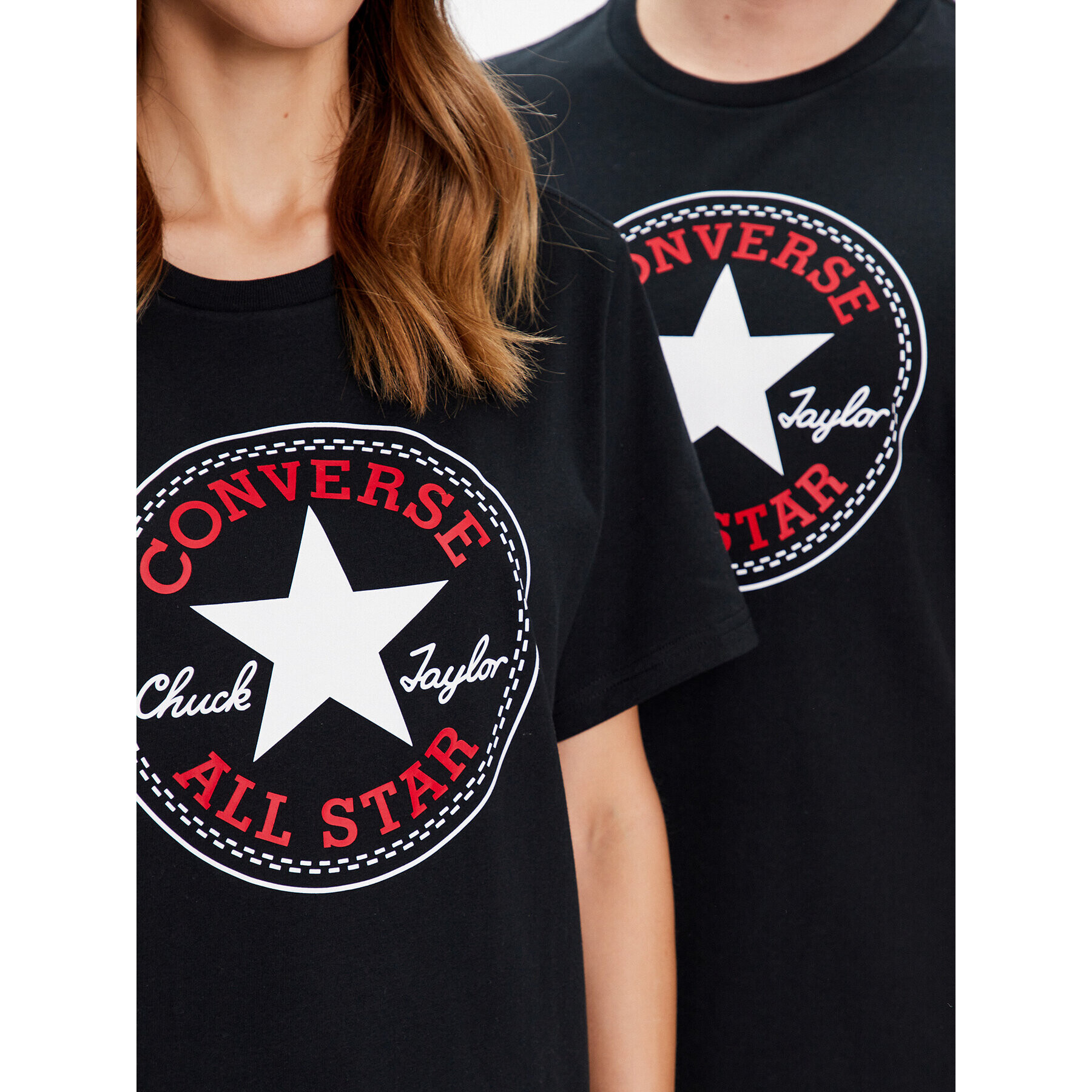 Converse T-Shirt Unisex Go To All Star Patch 10025459-A01 Černá Standard Fit - Pepit.cz