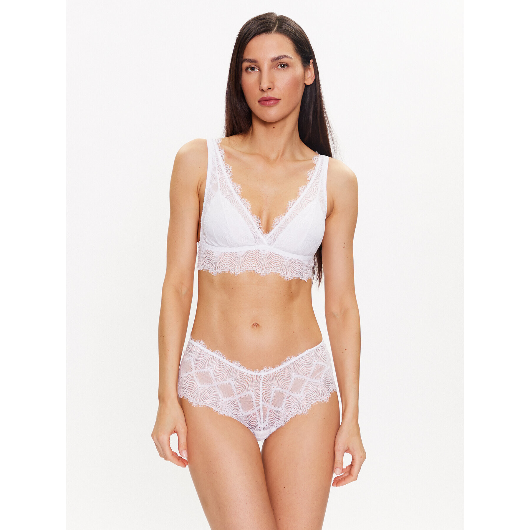 Cosabella Podprsenka Bralette Allure Plunge ALLUR1321 Bílá - Pepit.cz