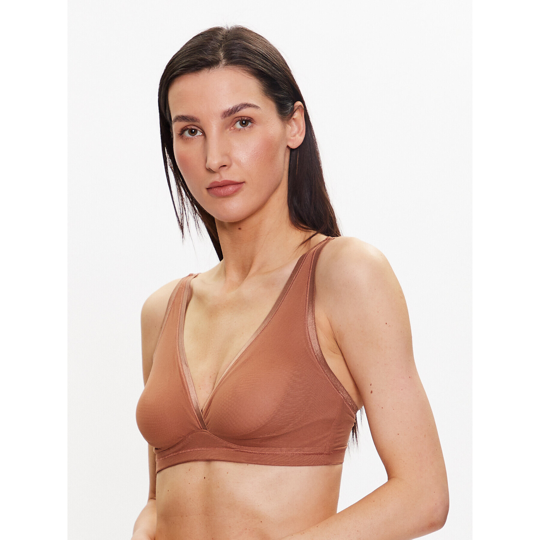 Cosabella Podprsenka Bralette Soire Confidence Curvy SOIRC1310 Hnědá - Pepit.cz