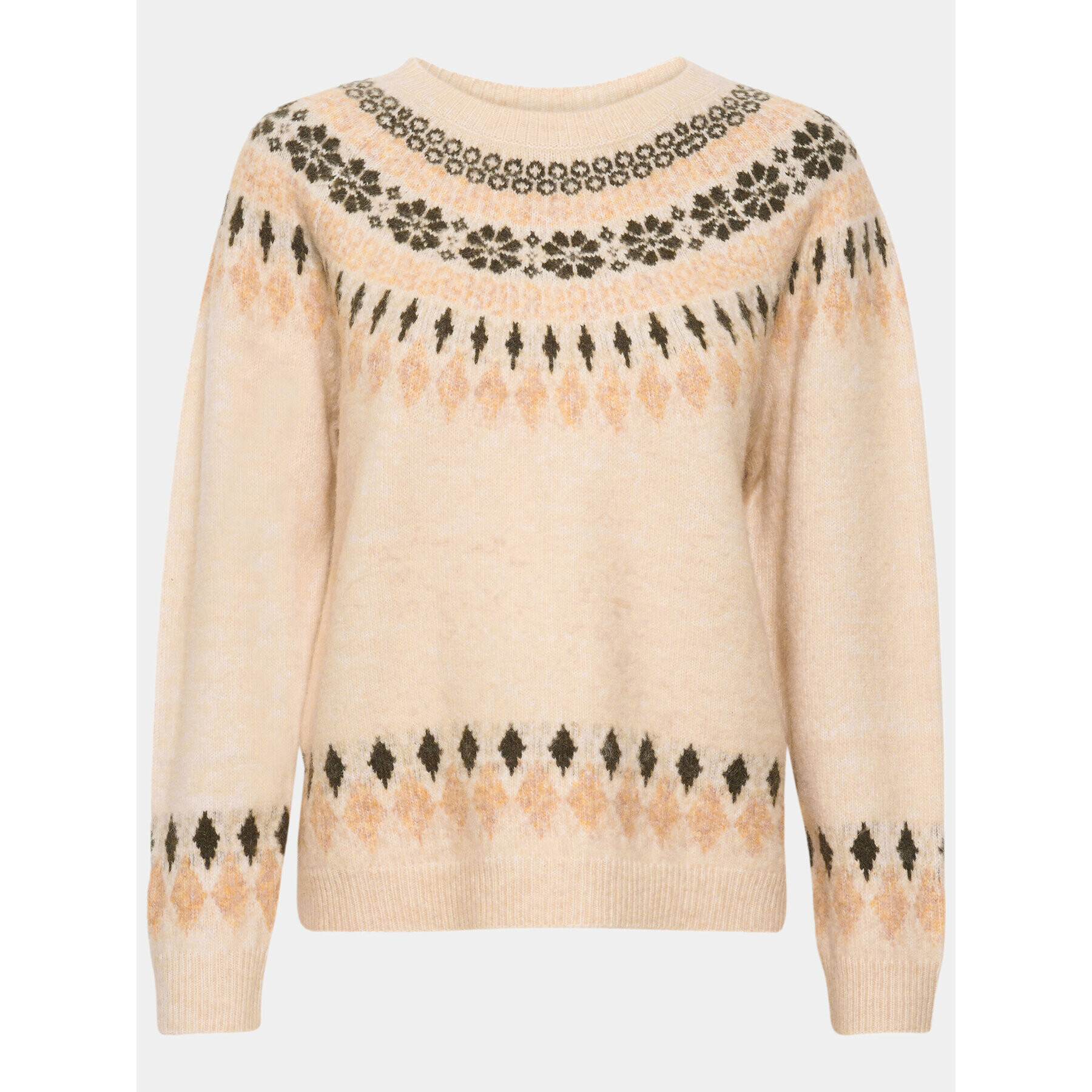 Cream Svetr Crcherry Knit 10610568 Béžová Loose Fit - Pepit.cz