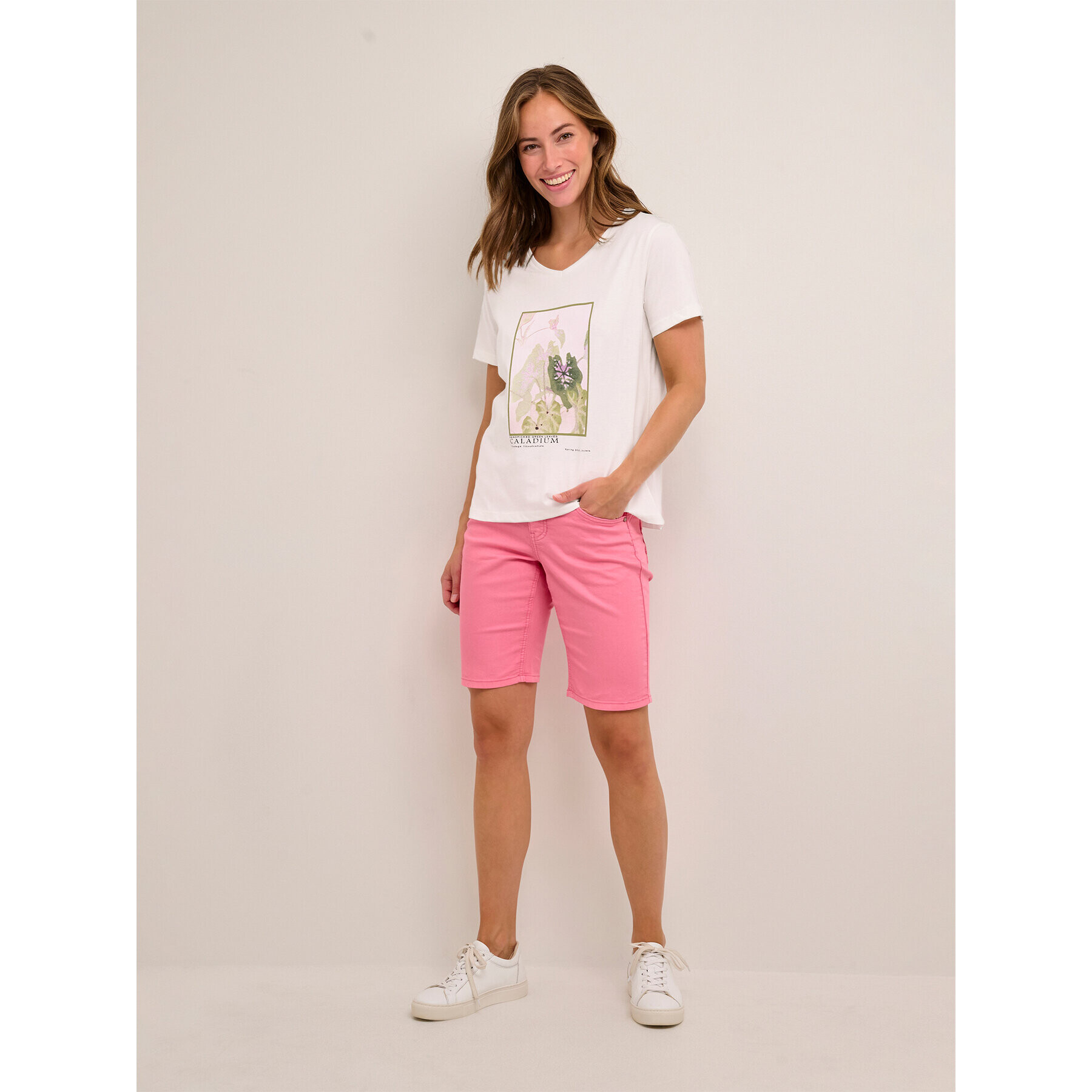 Cream T-Shirt Sanna 10611287 Bílá Regular Fit - Pepit.cz